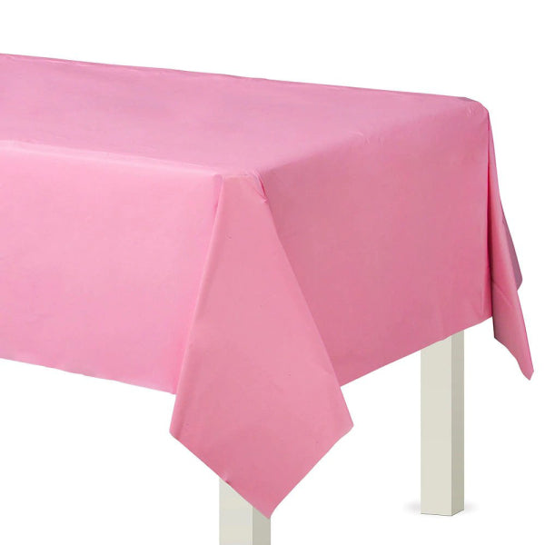 Bright Pink Plastic Tablecovers 1.37m x 2.74m -1 PC
