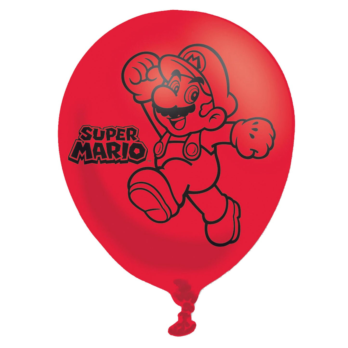Super Mario Bros 4 Sided Balloons - 11" (6ct) Latex
