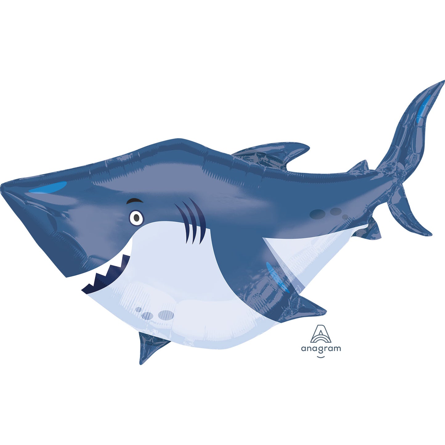 Ocean Buddies Shark SuperShape XL Balloon - Foil 24"/60cm w x 24"/60cm