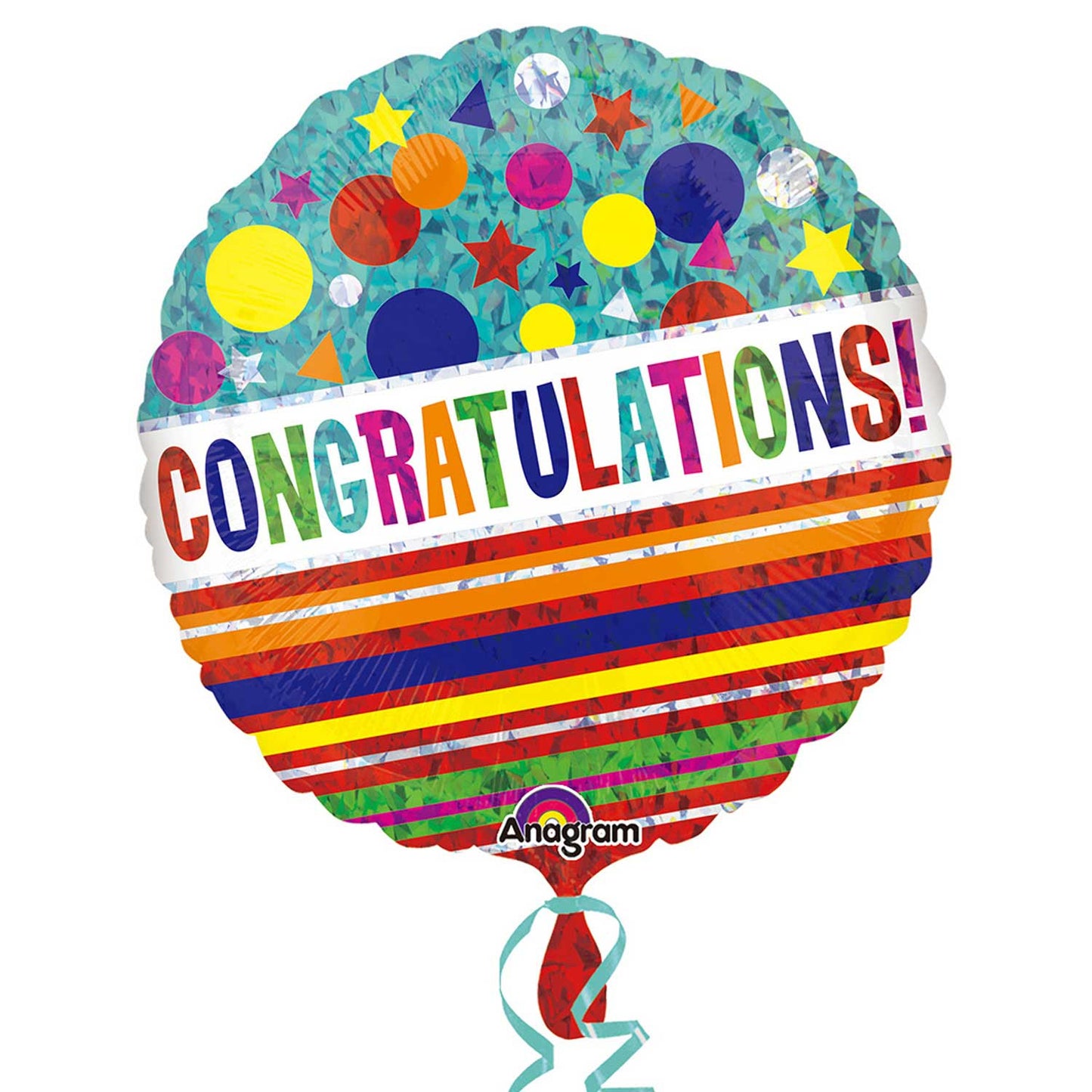 Congratulations Sparkle Balloon - 18" Foil