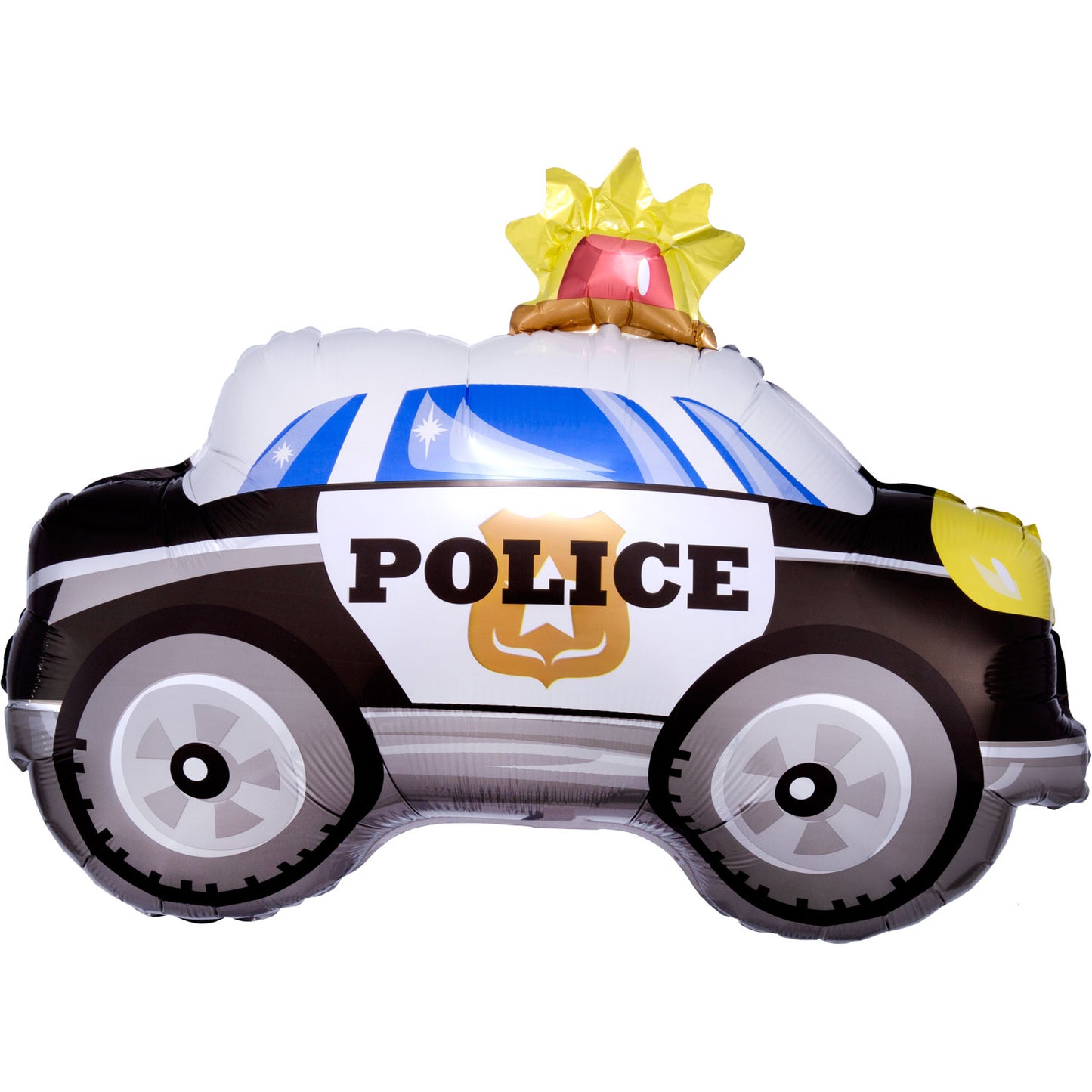 On the Road Police Car Standard Shape Balloons - Foil 24"