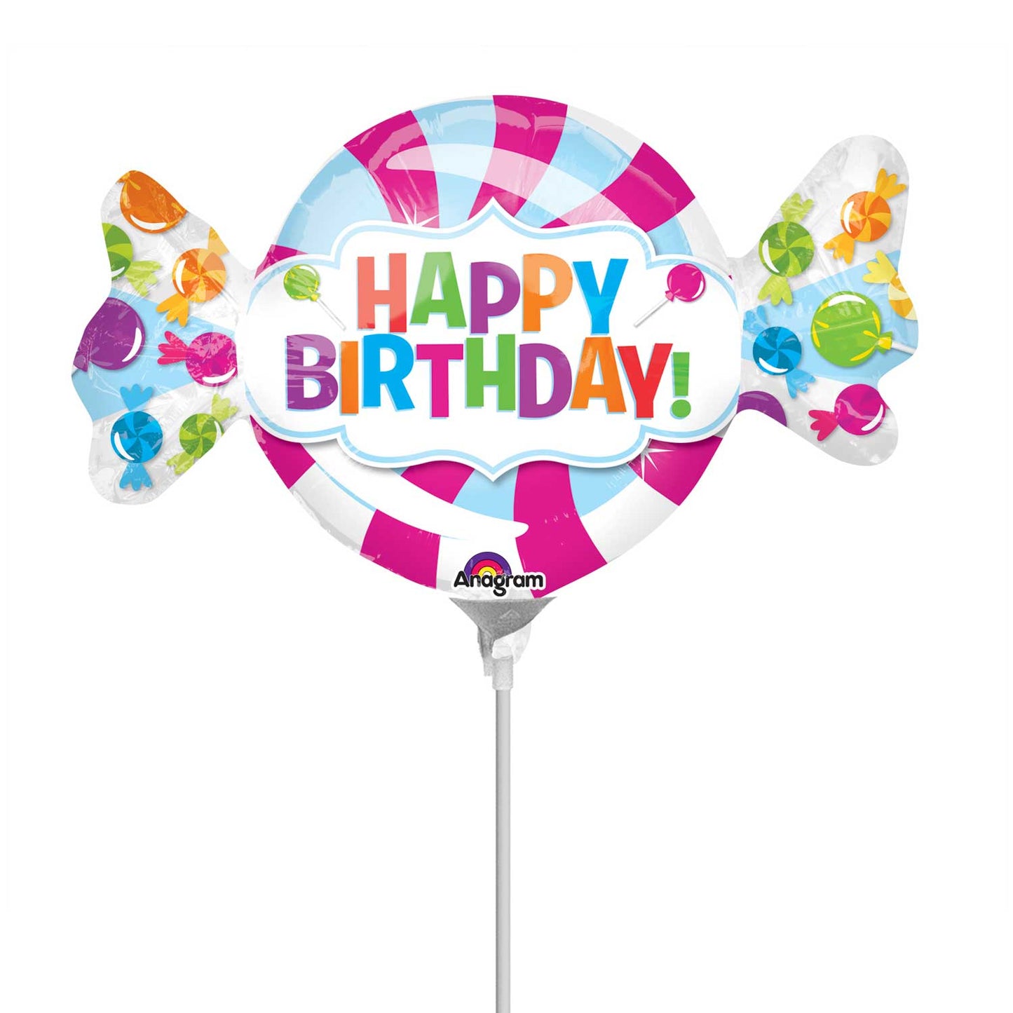 Sweetshop Birthday Foil Mini Shape Balloons Air-Filled Balloon – 9″ Foil