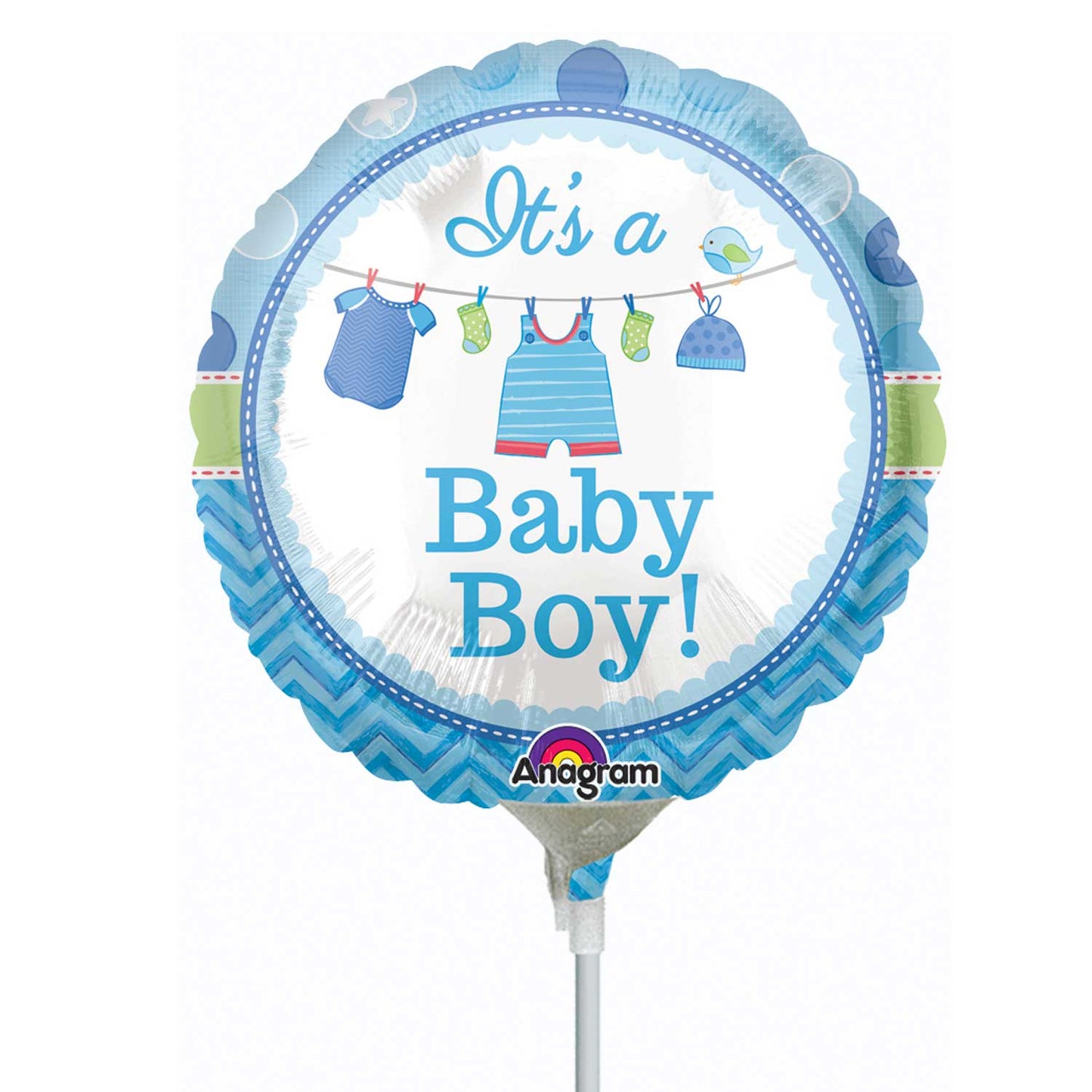 Shower with Love Boy Mini Foil Balloons – Foil