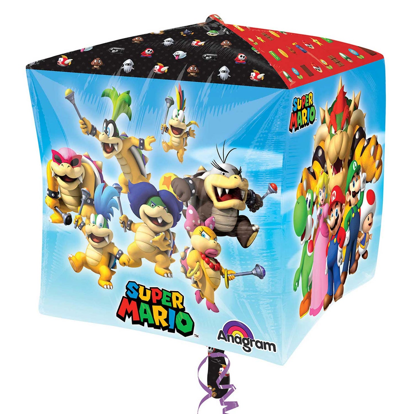 Super Mario Bros Cubez - Foil 15" X 15"