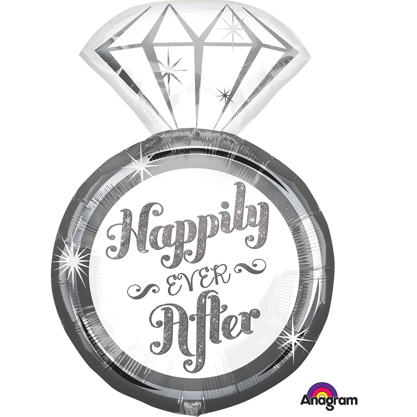 Happily Ever After Ring SuperShape - Foil (18" x 27")
