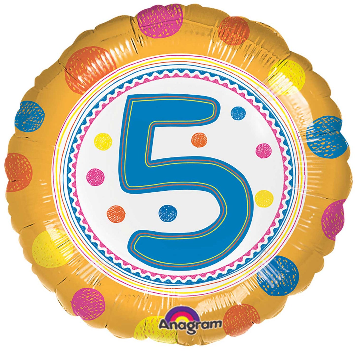 SpotOn 5th Happy Birthday Balloon - 18" Foil