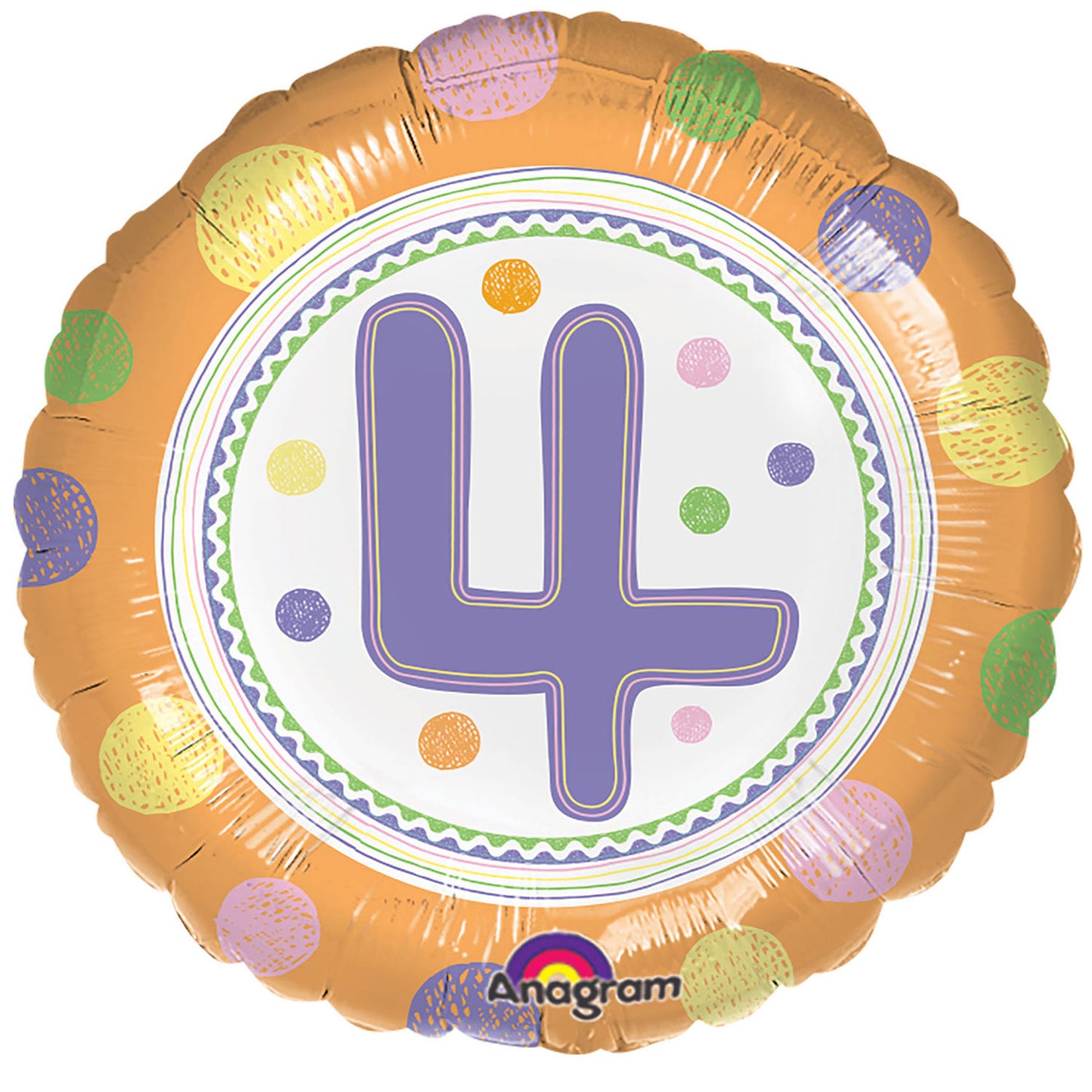 SpotOn 4th Happy Birthday Balloon - 18" Foil