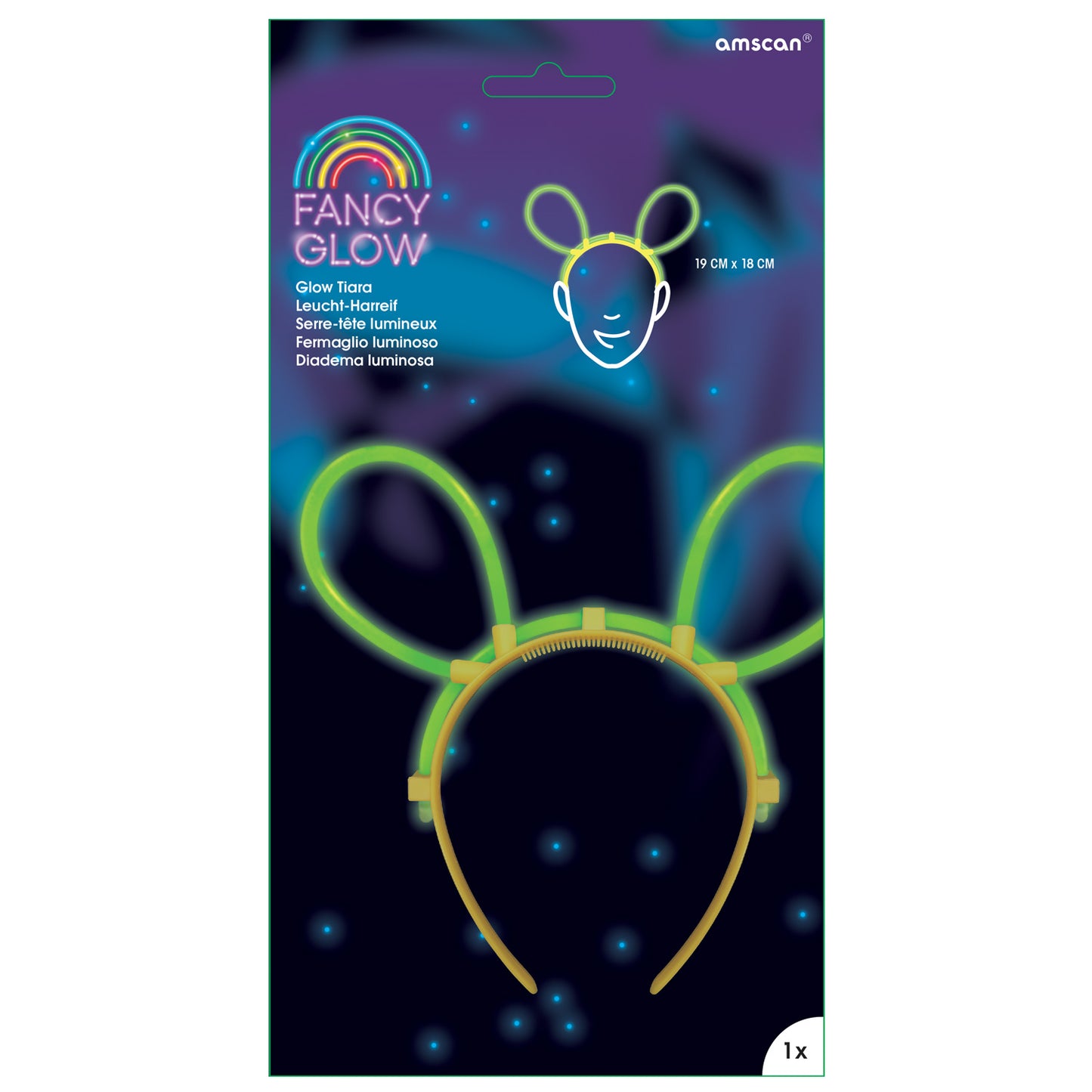 Fancy Glow Mouse Ear Tiaras - 1 PC
