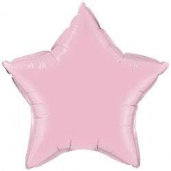 Pearl Pink Star Mini Shape Air-Filled Balloon – 4″ Foil
