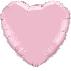 Pearl Pastel Pink Heart Mini Shape Air-Filled Balloon – 9″ Foil