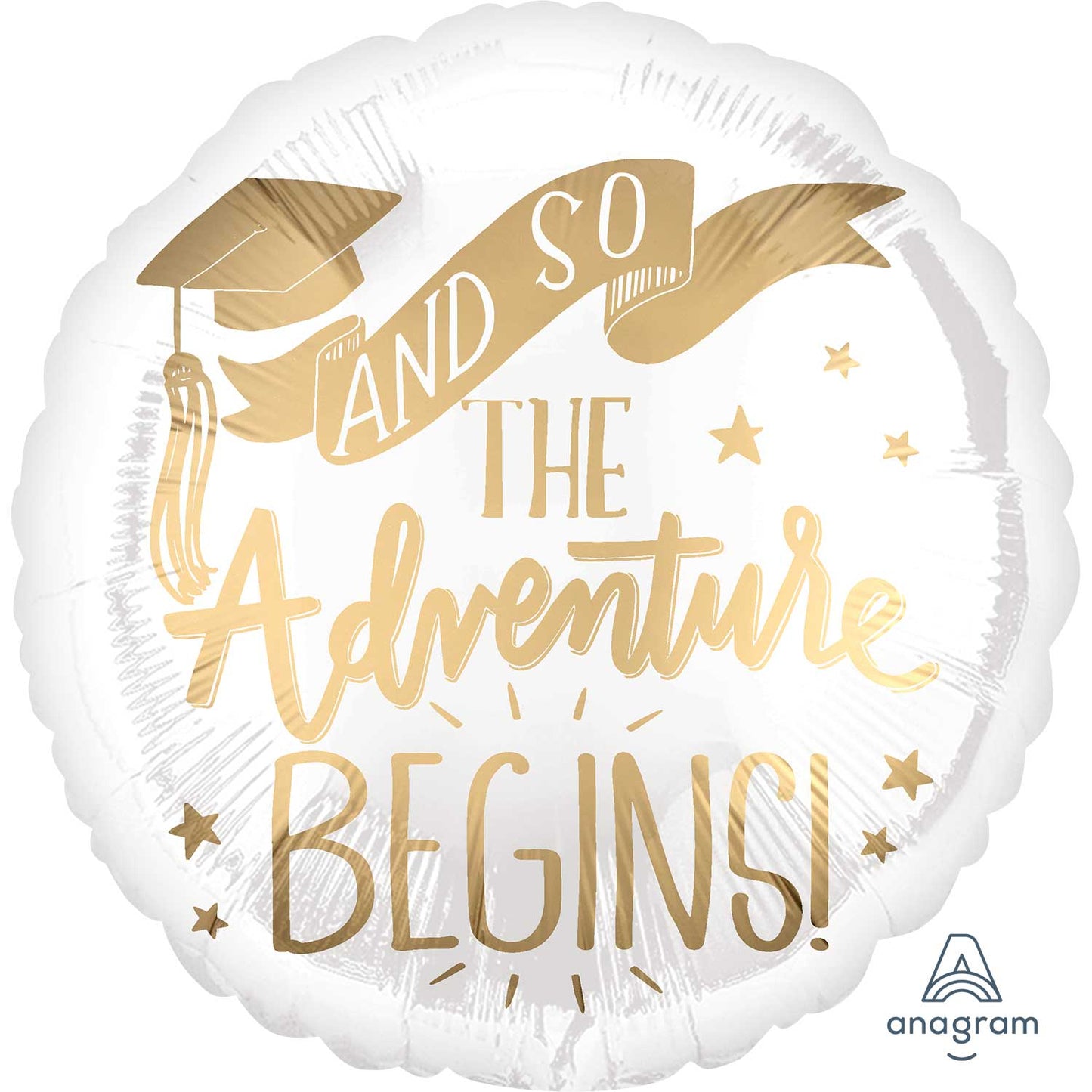 The Adventure Begins Graduation Balloon - 18" Foil