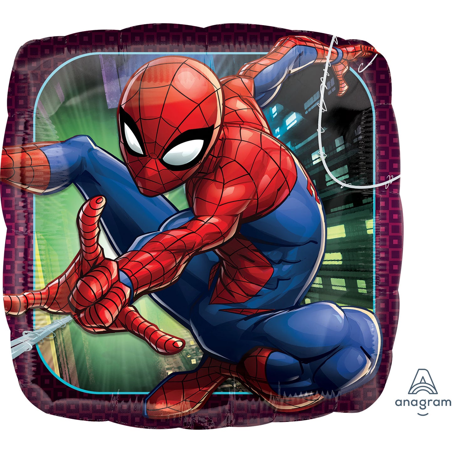 Spider-Man animated square Balloon - 18" Foil