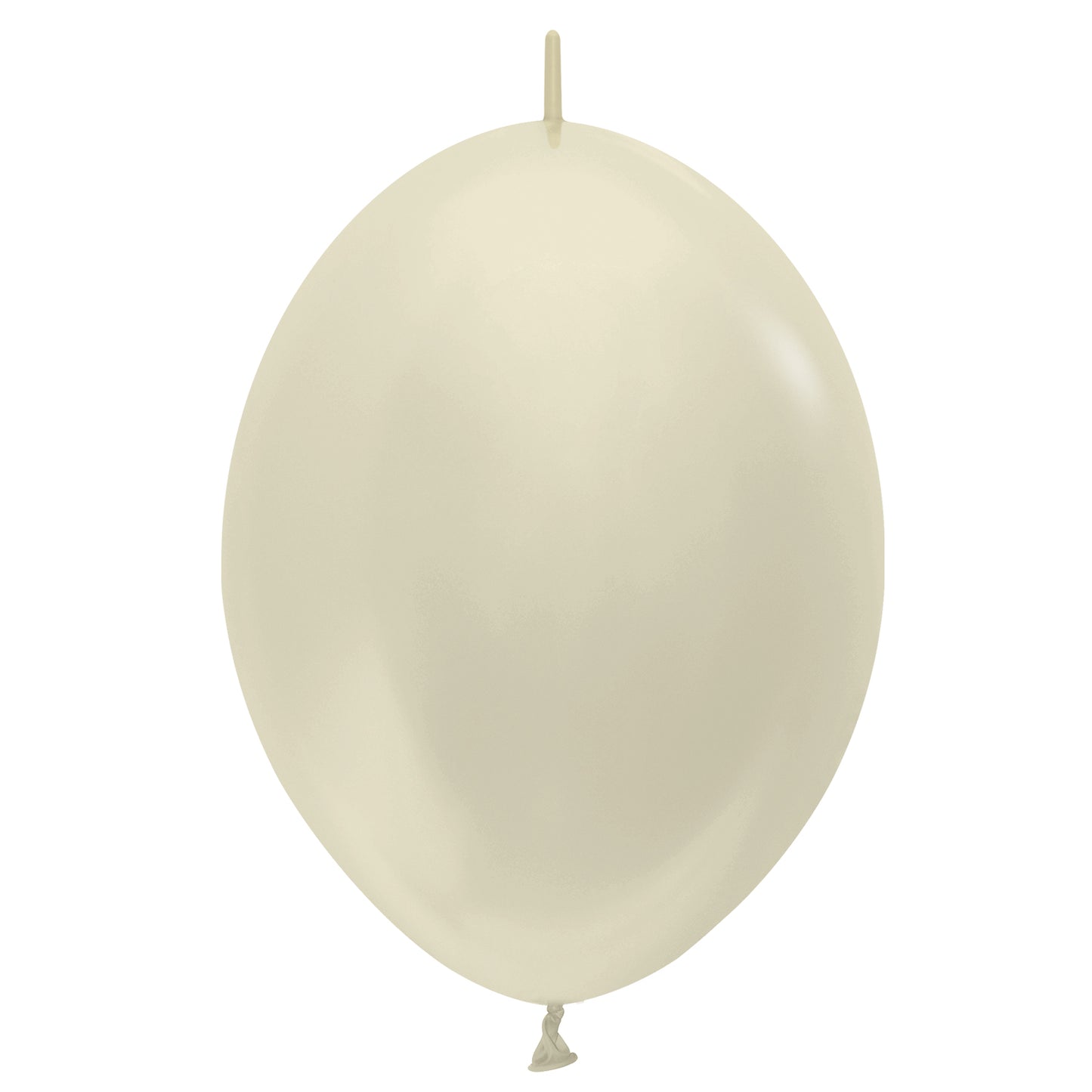 Satin 473 Ivory Link-O-Loon Balloons - 12" Latex (50ct)