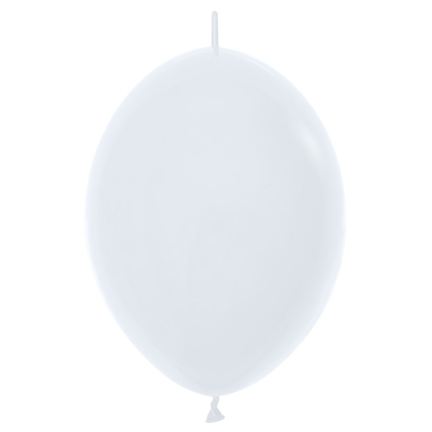 Fashion Solid 005 White Link-O-Loon Balloons - 12" Latex (50ct)