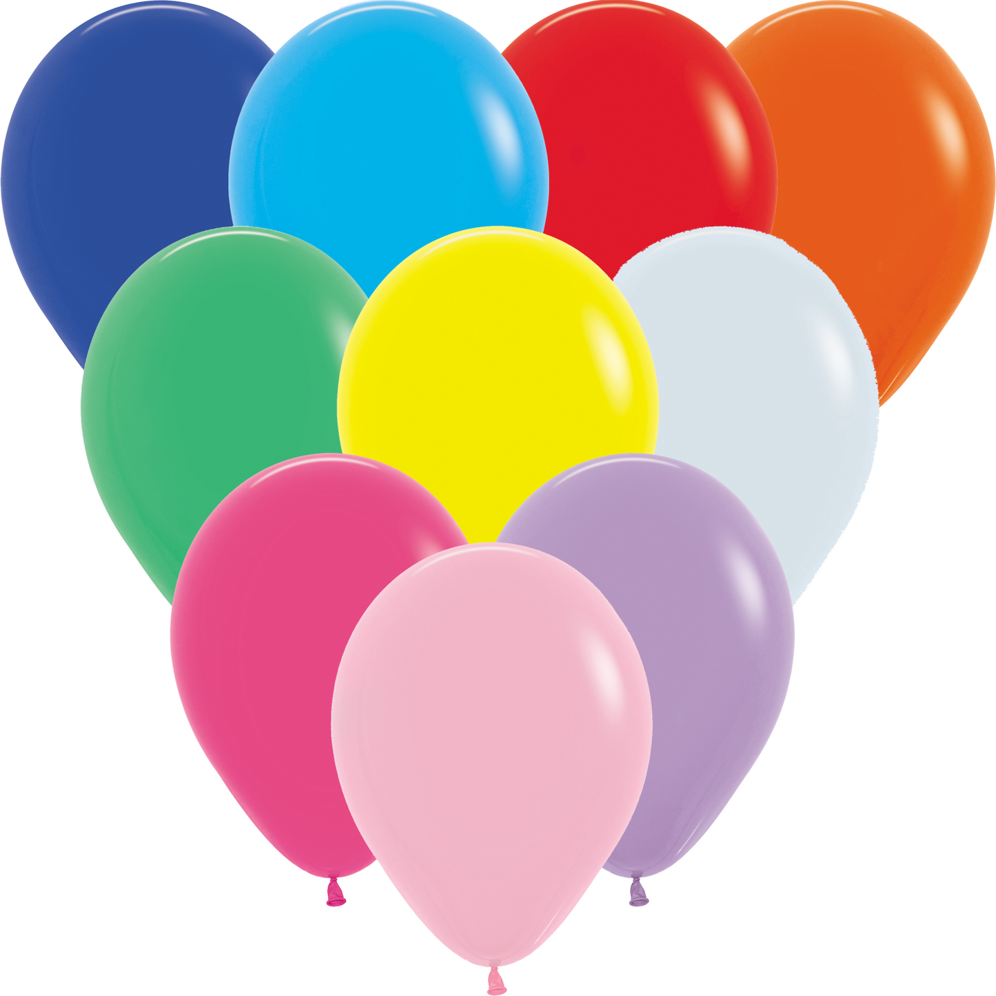 Fashion Solid Assorted Latex Balloons - 12" Latex (50ct)
