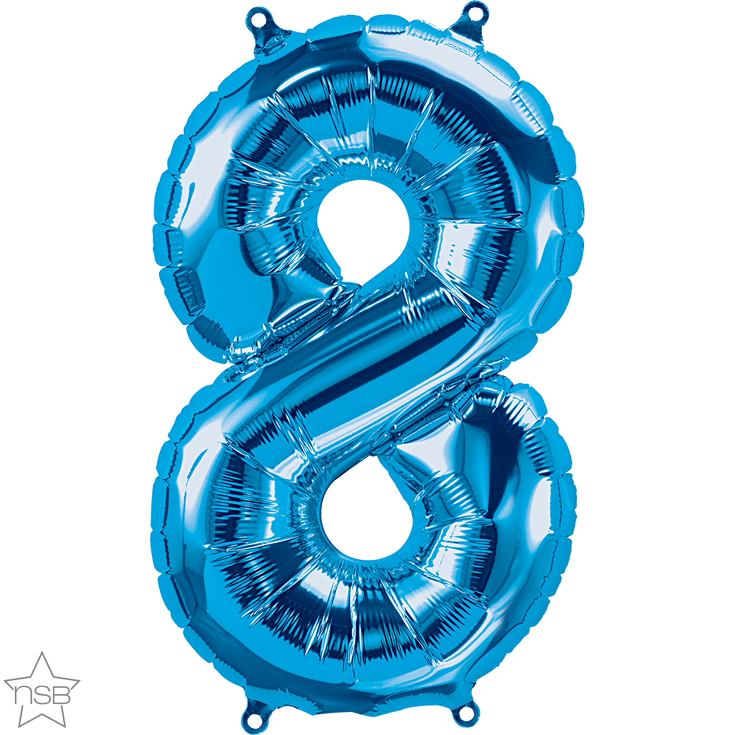 Blue Number 8 Balloon - 16" Foil