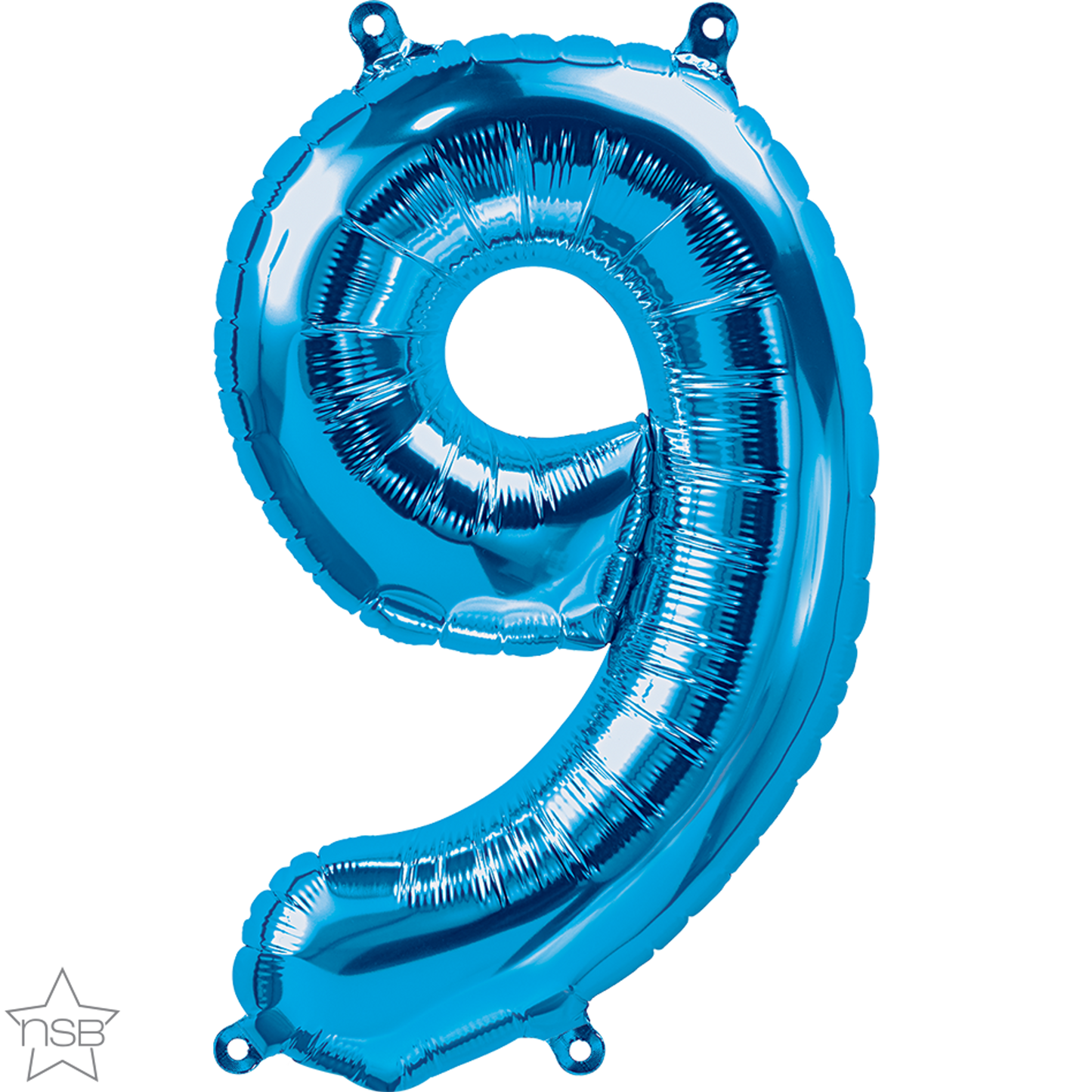 Blue Number 9 Balloon - 16" Foil