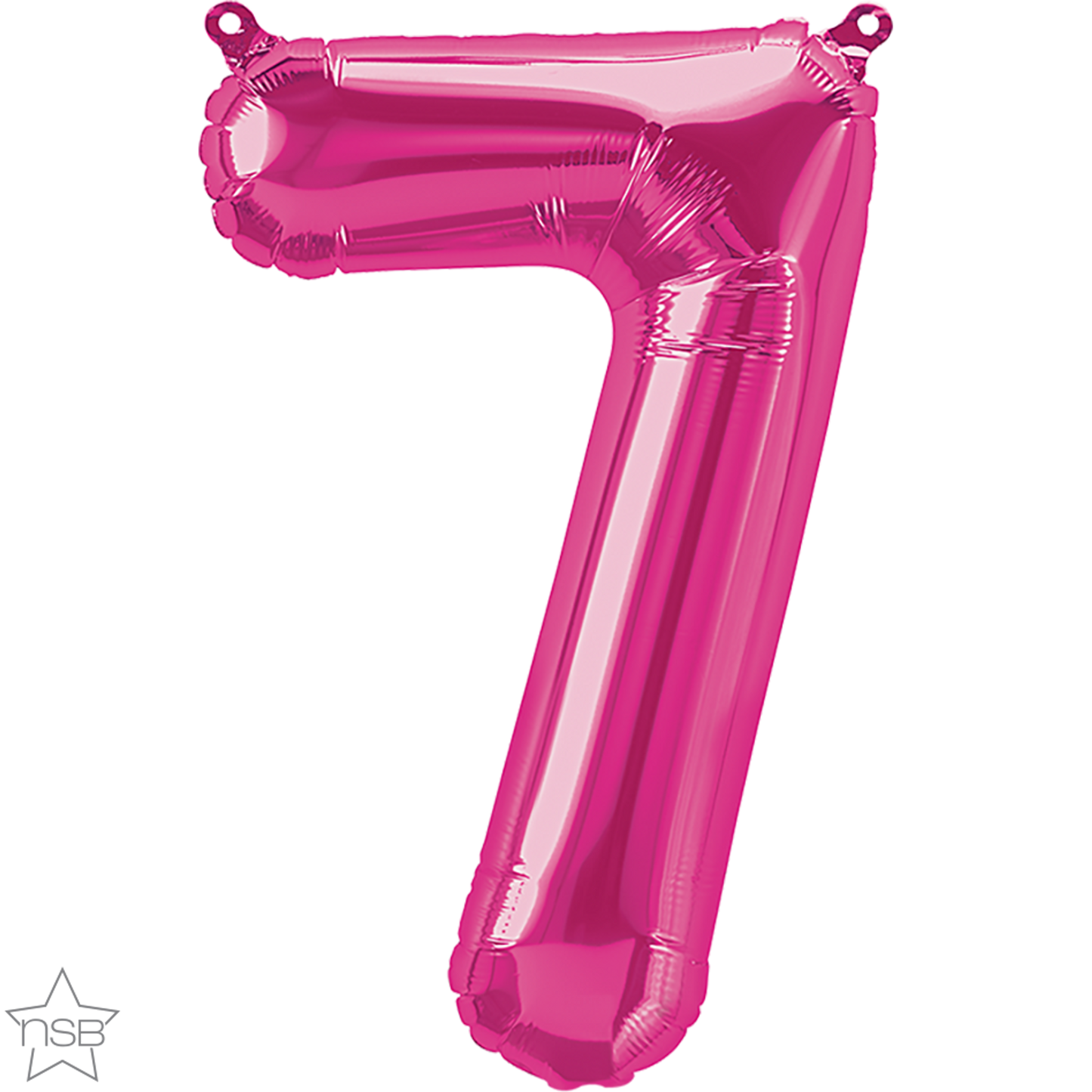 Magenta Number 7 Balloon - 16" Foil