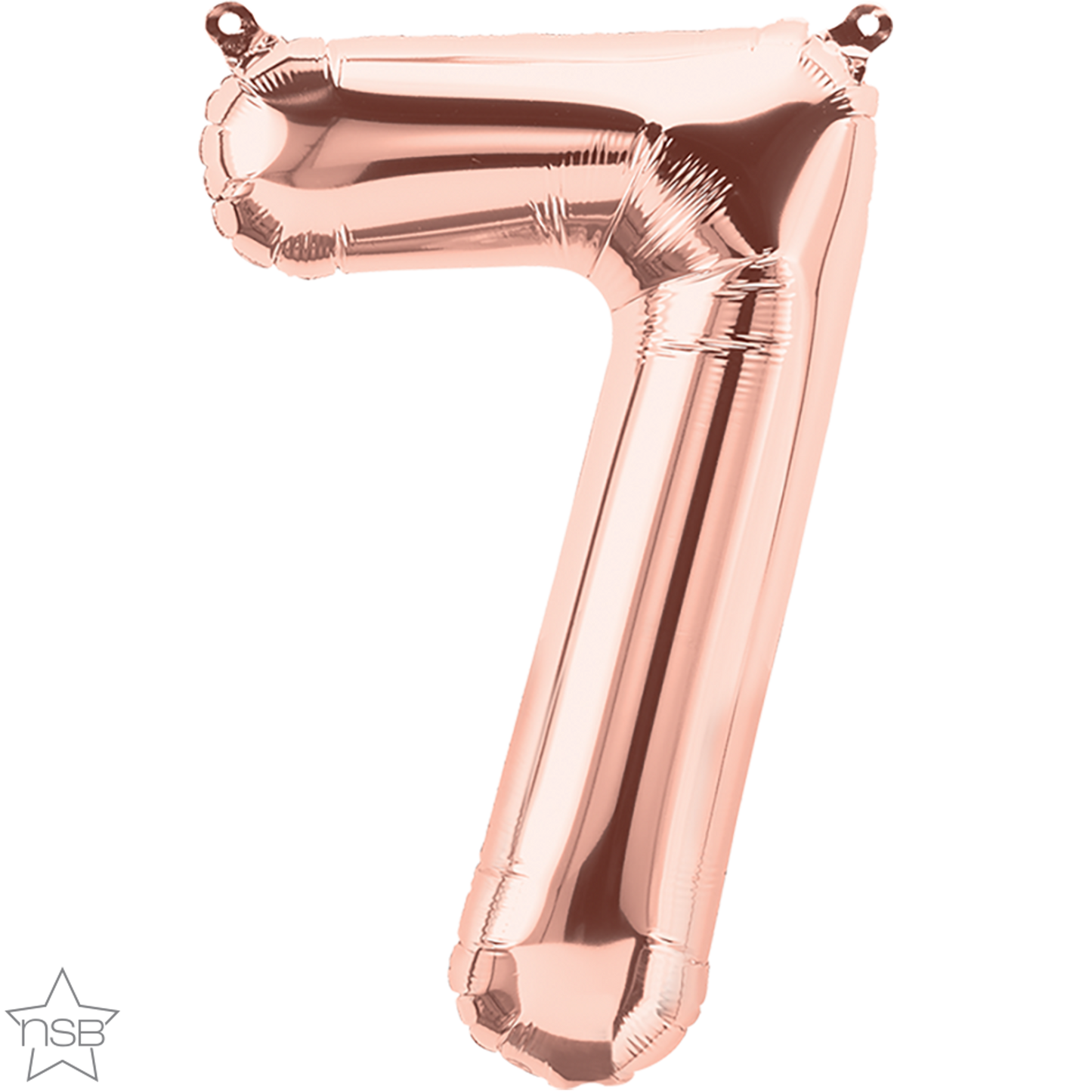 Rose Gold Number 7 Balloon - 16" Foil