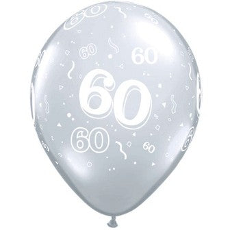 60-A-Round Diamond Clear Balloons - 11" Latex (50ct)