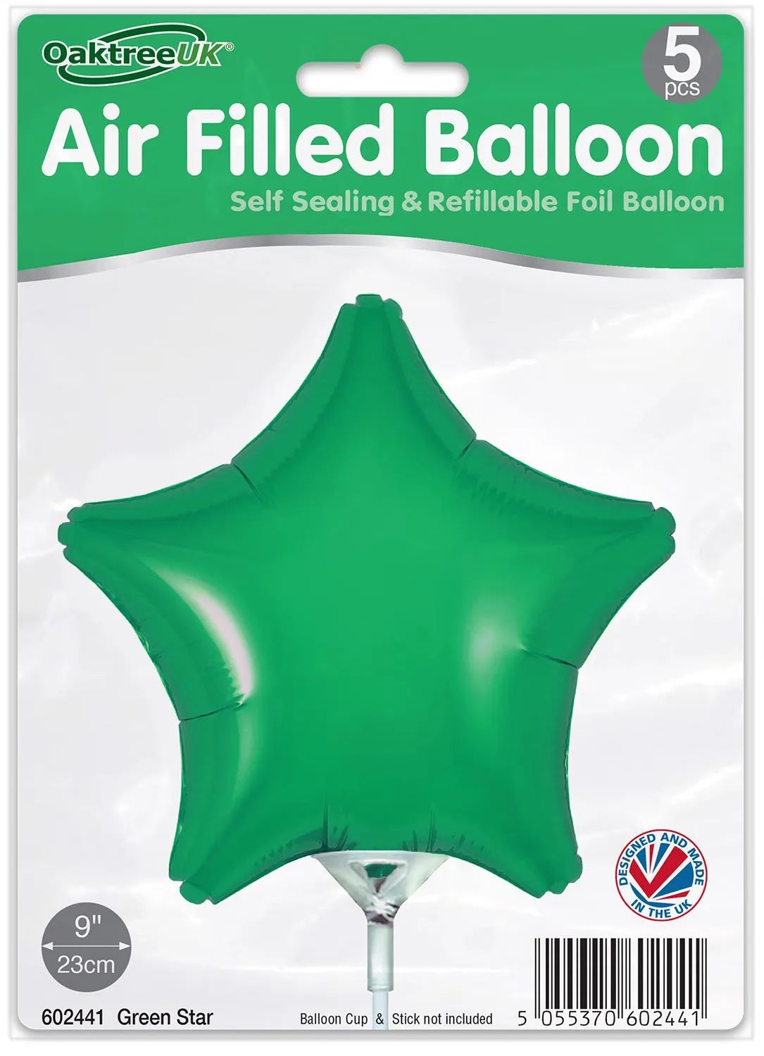 Green Star 9" Packaged x 5pcs