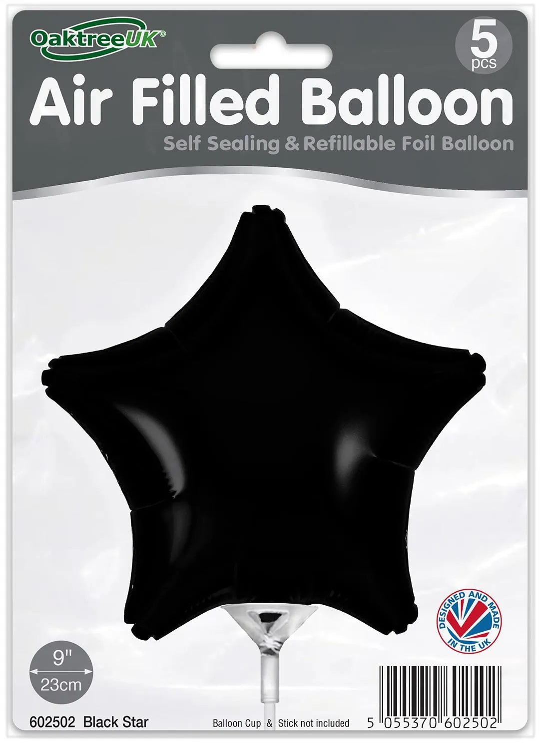 Black Star 9" Packaged x 5pcs