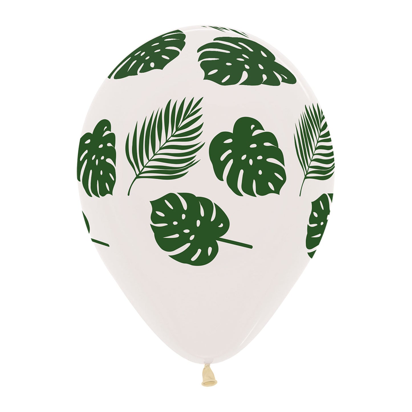 White Leaves Balloons - 12" Latex (25ct)