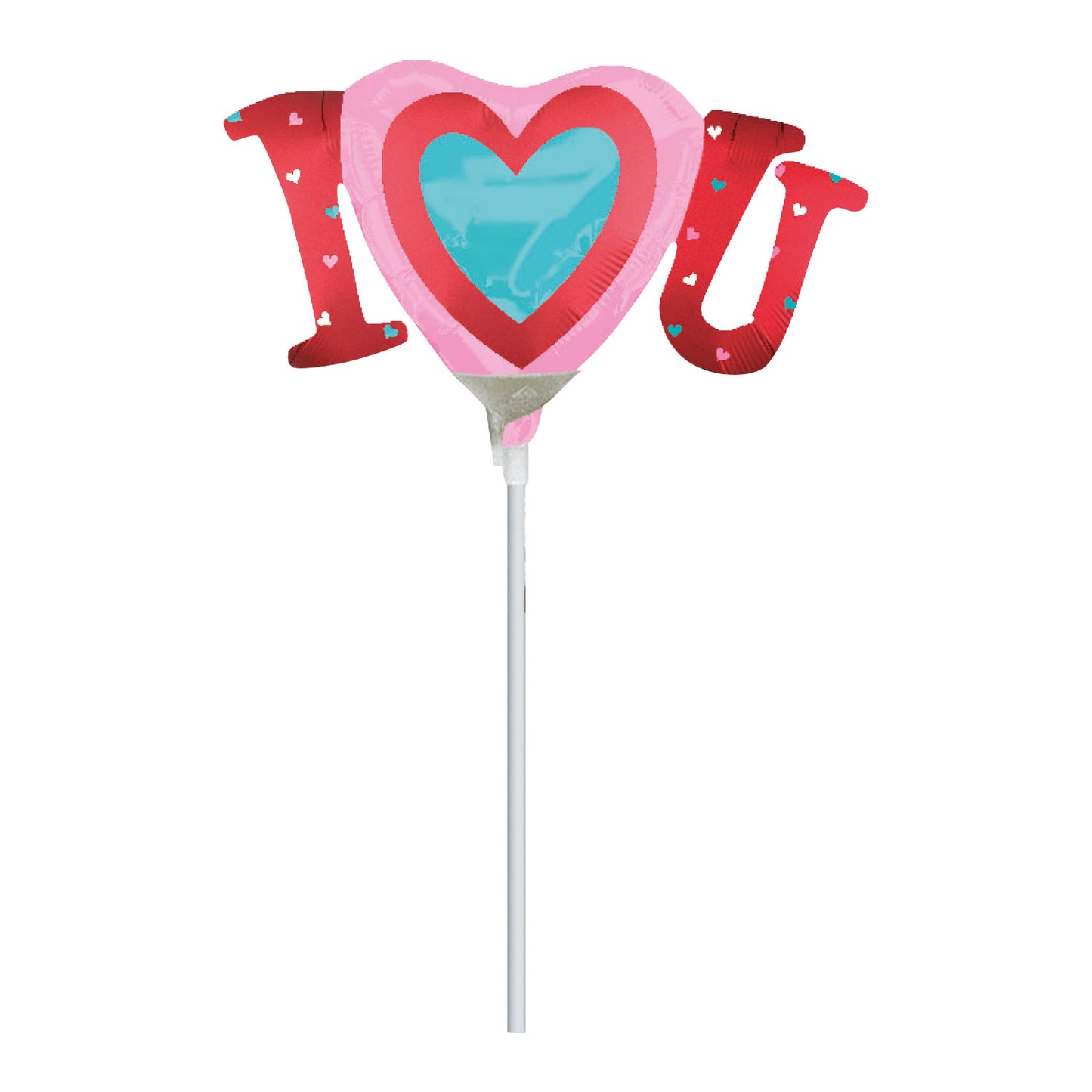 I Heart You Valentine's Mini Shape Satin Luxe Foil Balloons – Foil