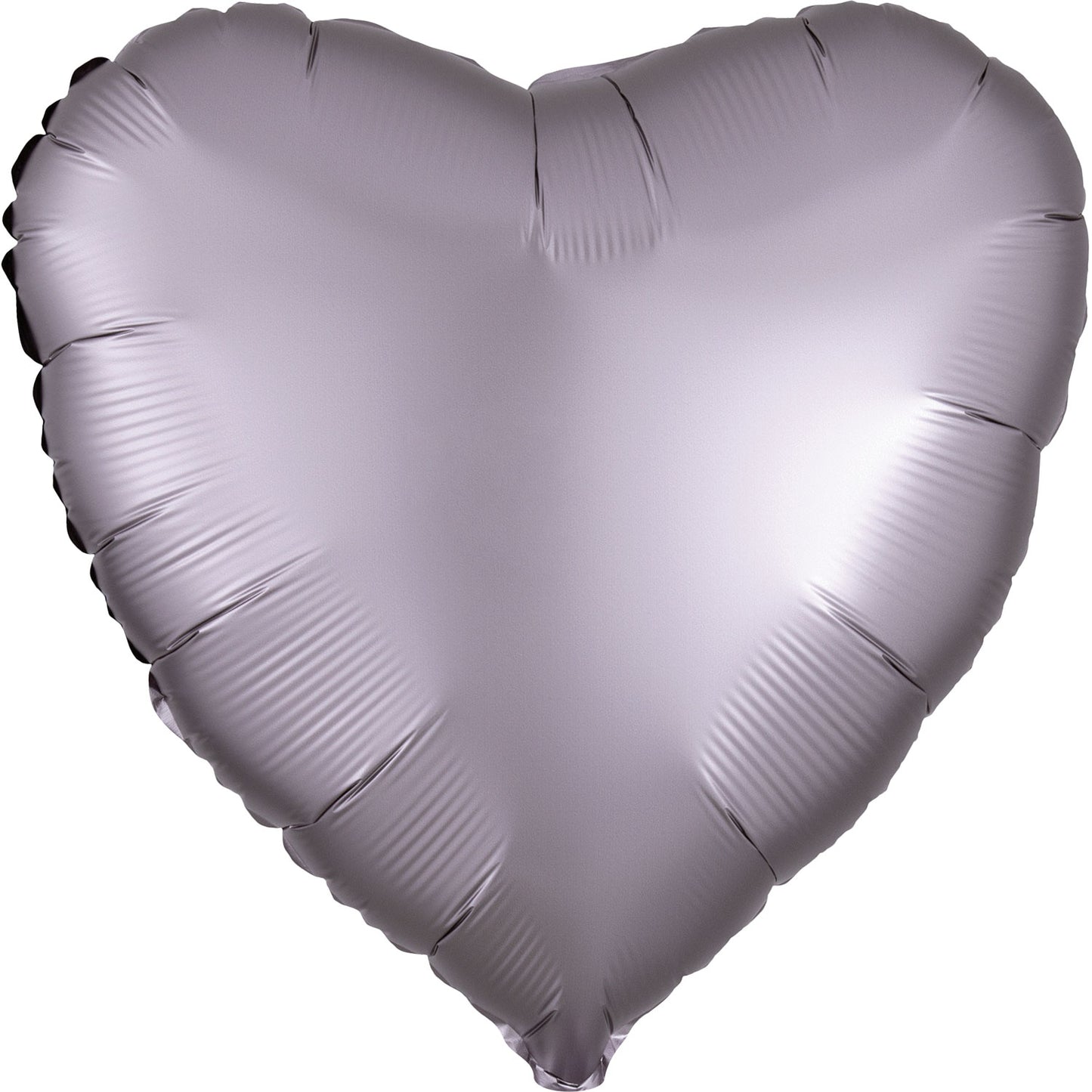 Greige Satin Luxe Heart Balloon - 18" Foil