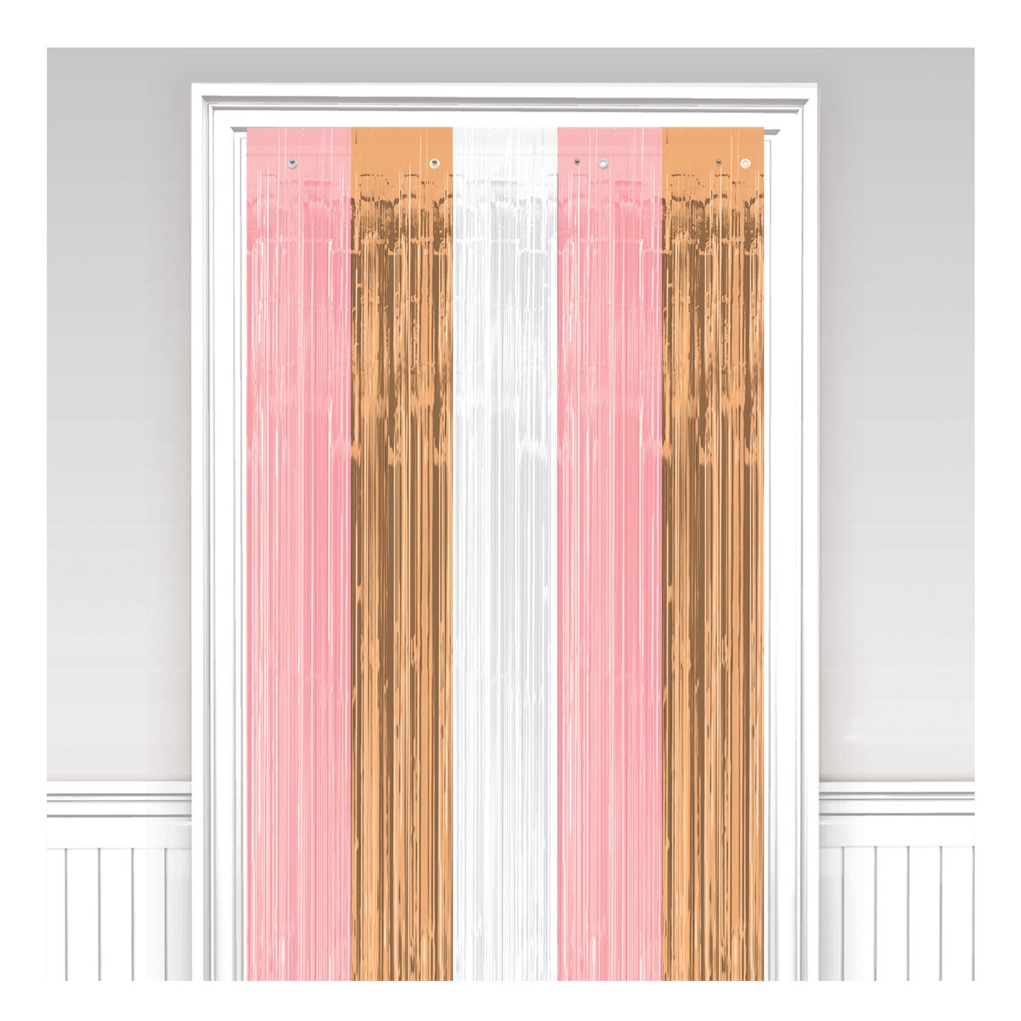 Rose Gold Blush Door Curtains - 1pc