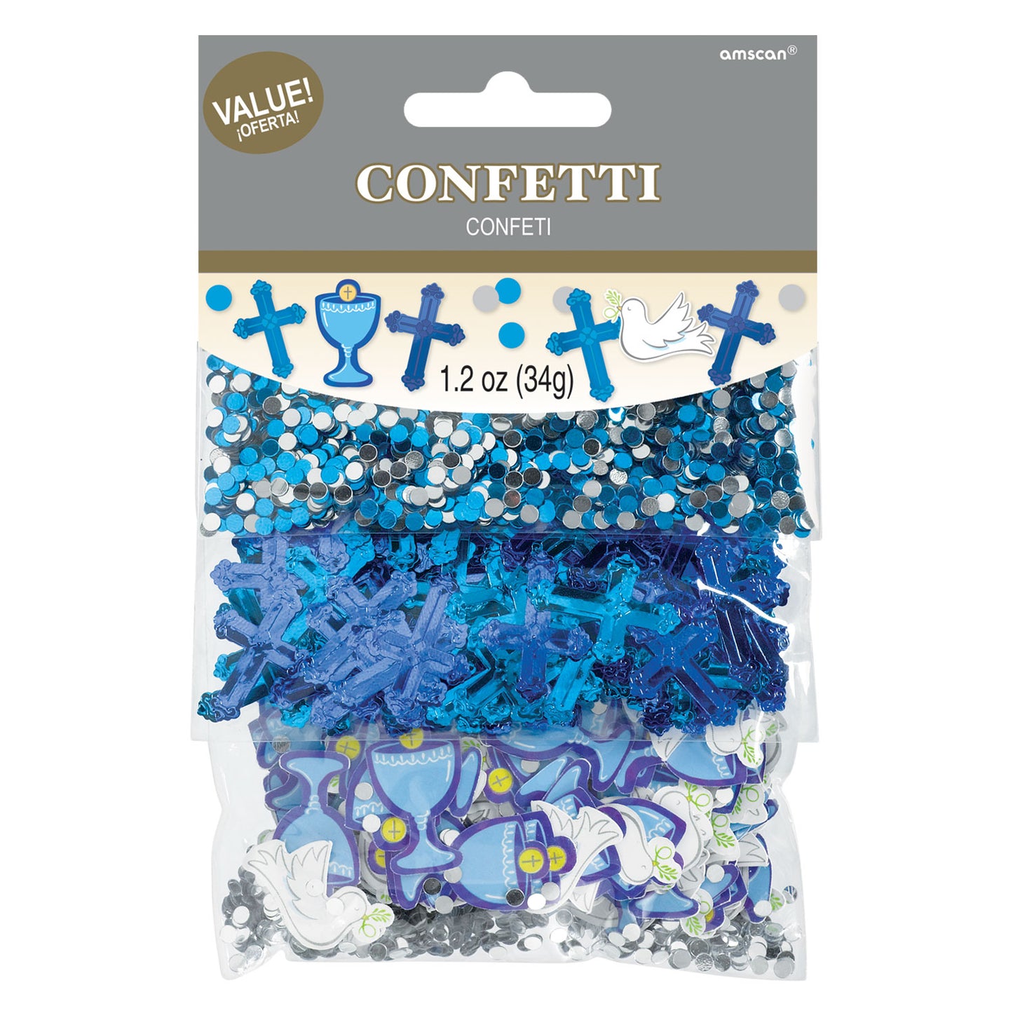 1st Communion Blue Confetti 34g - 1 PC