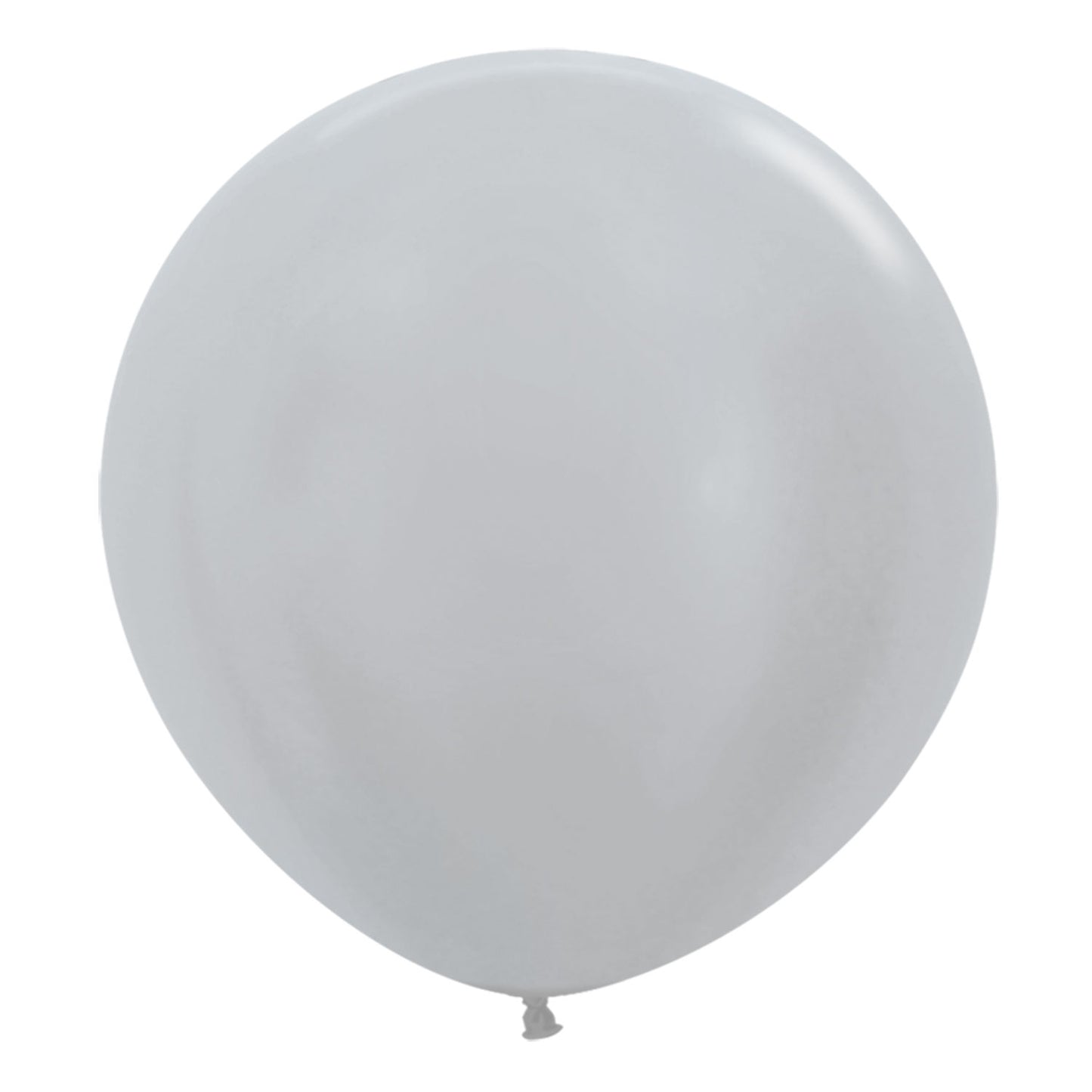 Satin 481 Silver Balloons - 24" Latex (3ct)