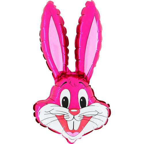 Fuchsia Rabbit Mini Balloon – Foil 14"