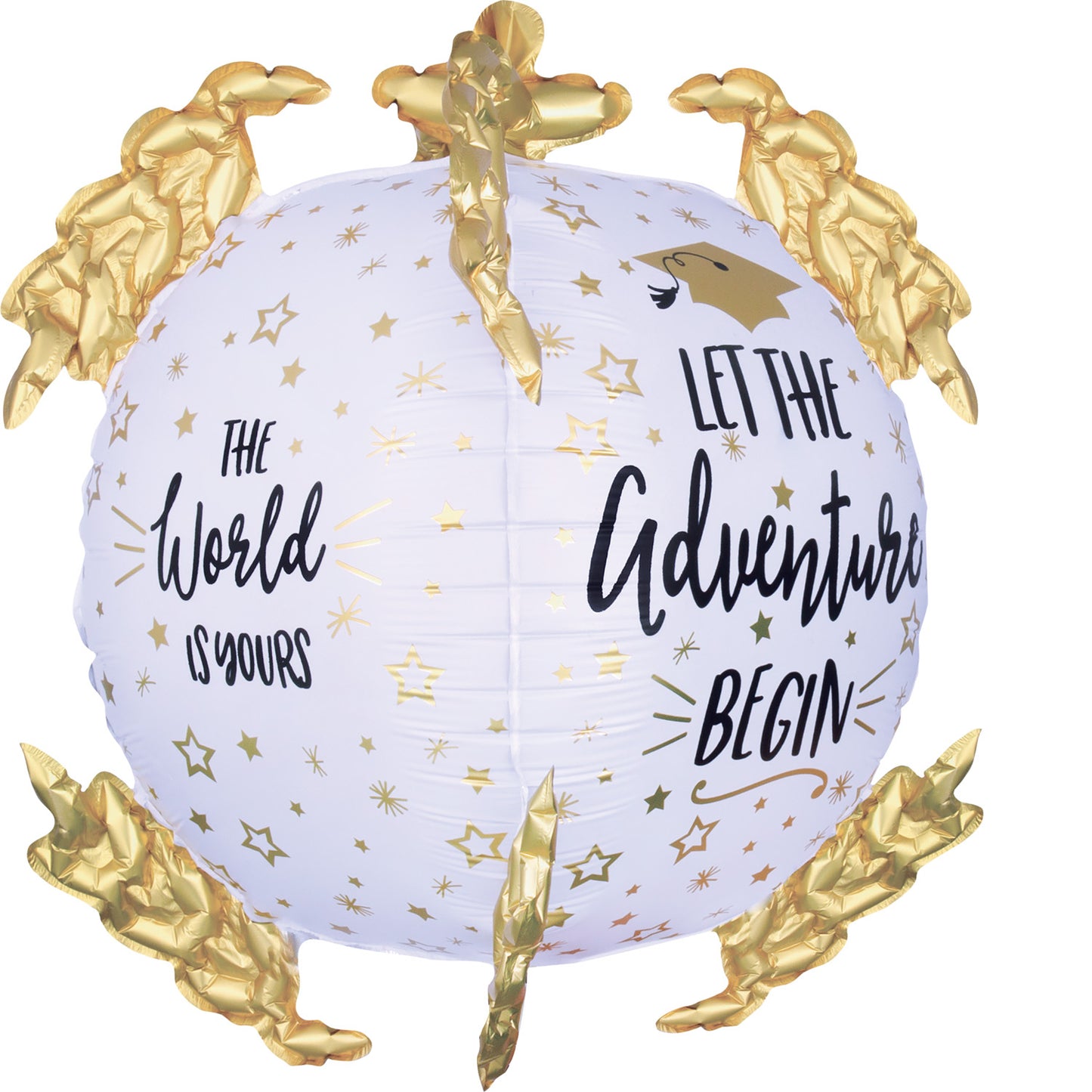 The World Is Yours Ultrashape XL Balloon - (16" x 20") Foil