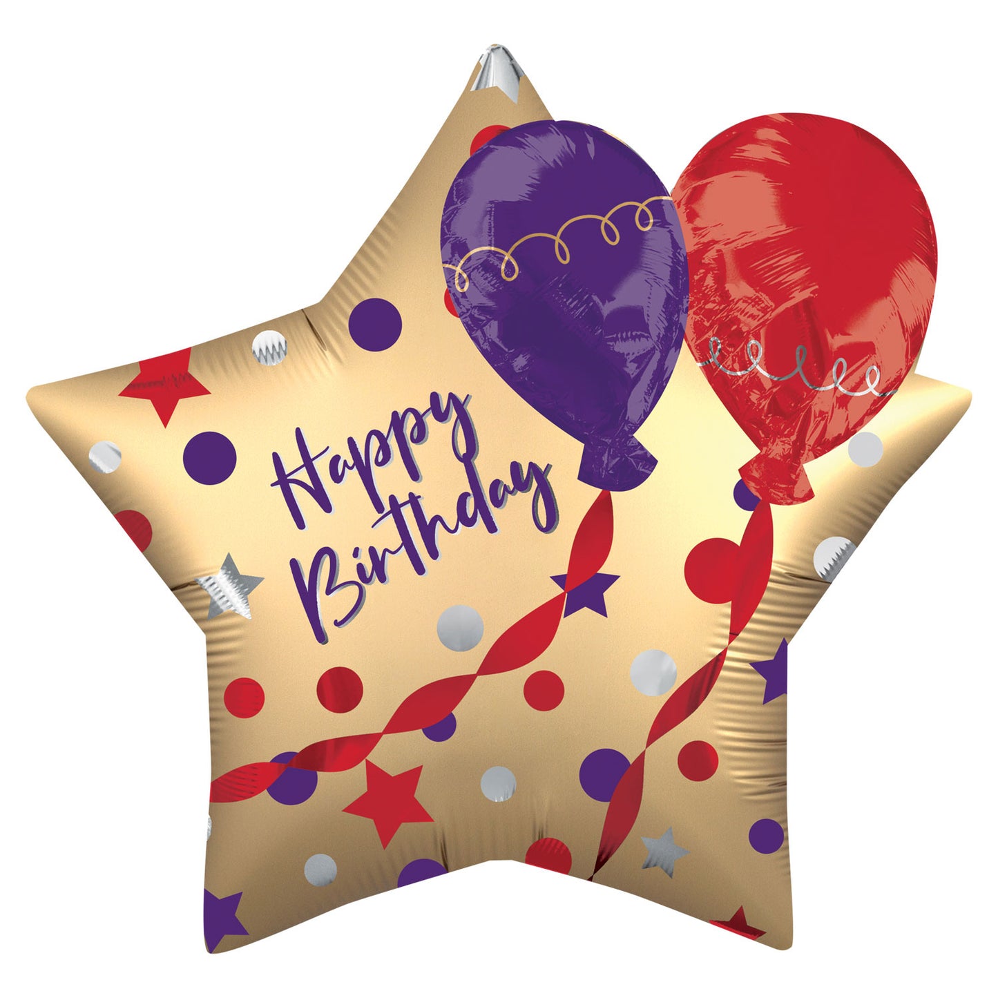 Happy Birthday Satin Multi Balloons - Foil