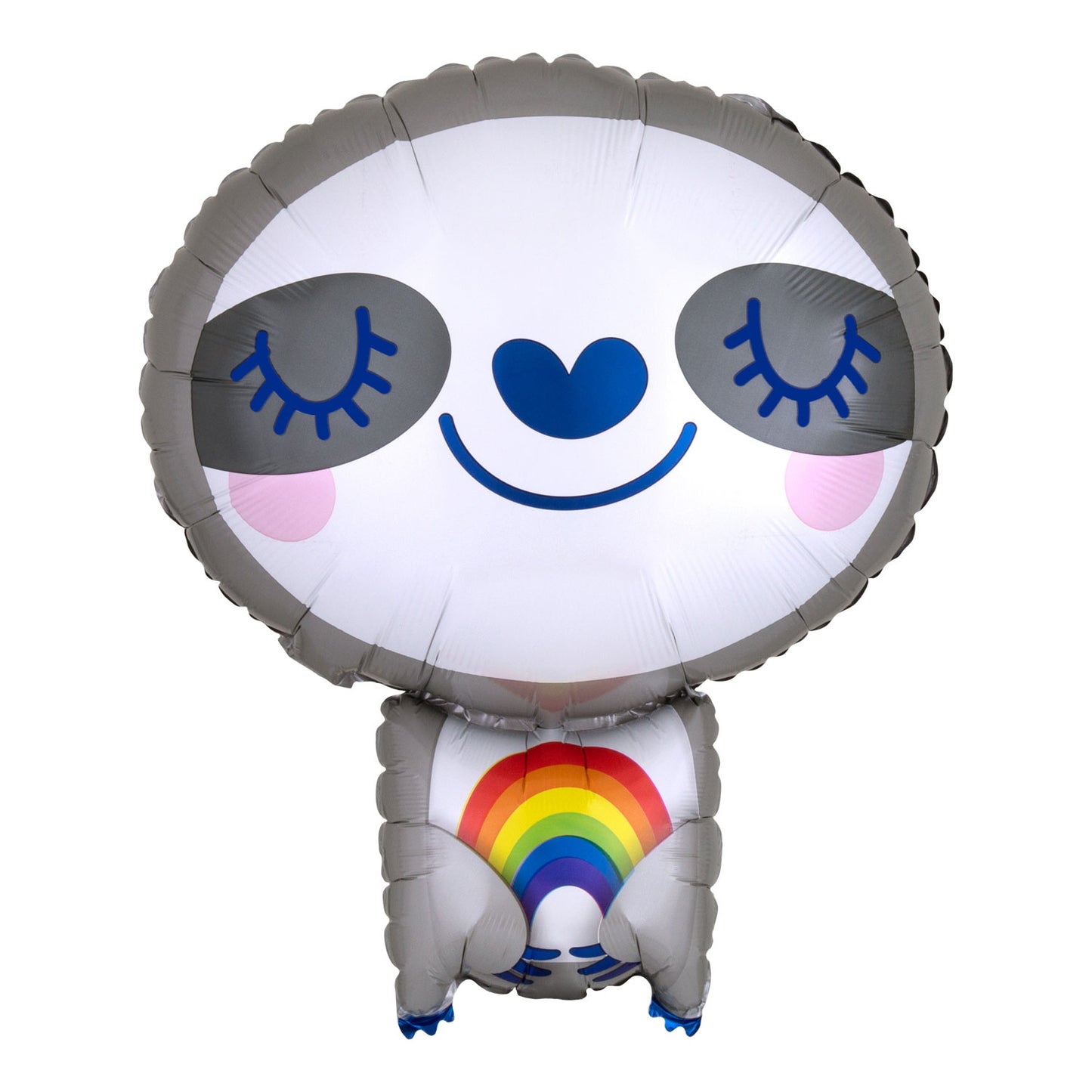 Sloth with Rainbow Standard Supershape Balloon - (16"x19") Foil