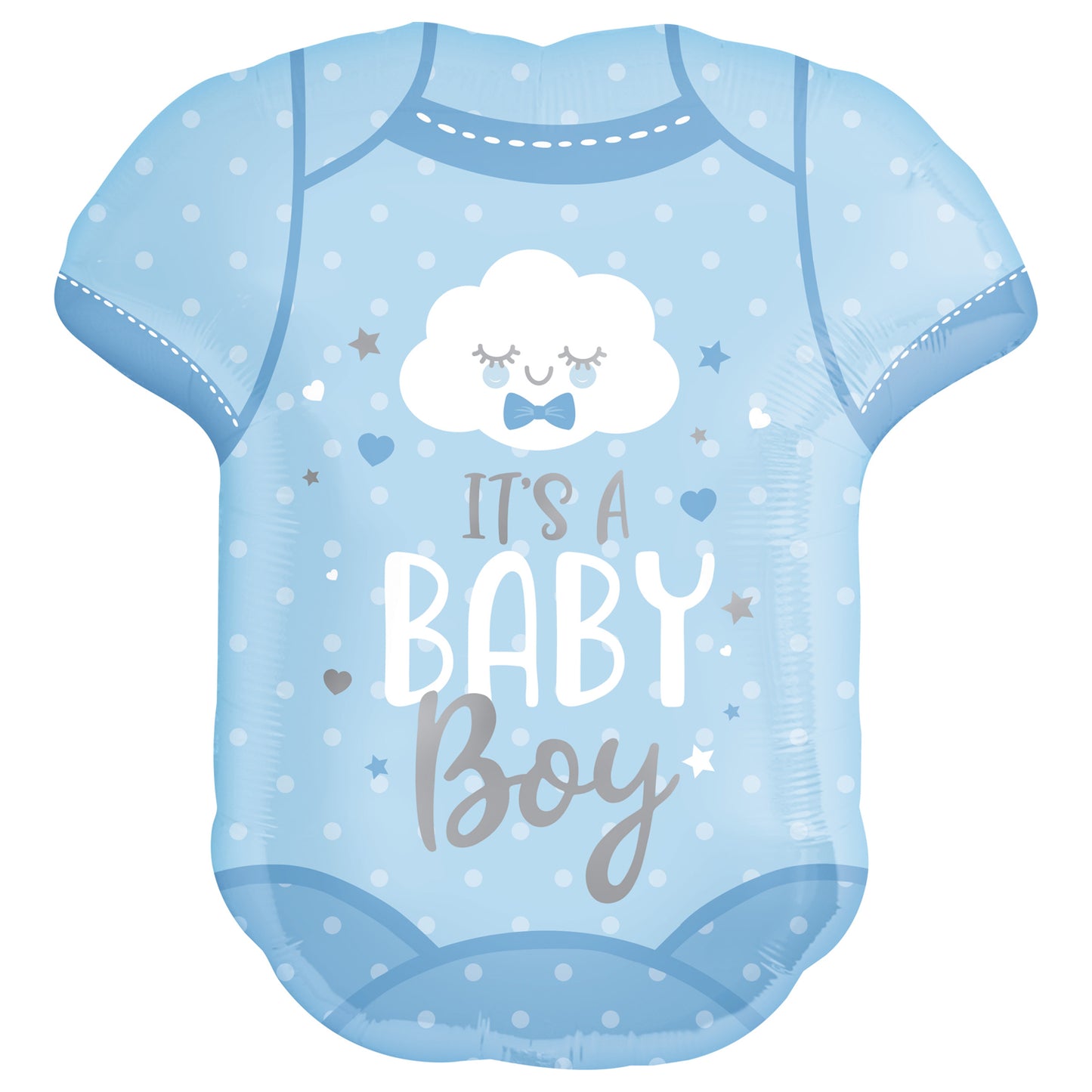 Baby Boy Onesie SuperShape - (22"/55cm w x 24"/60cm h) Foil