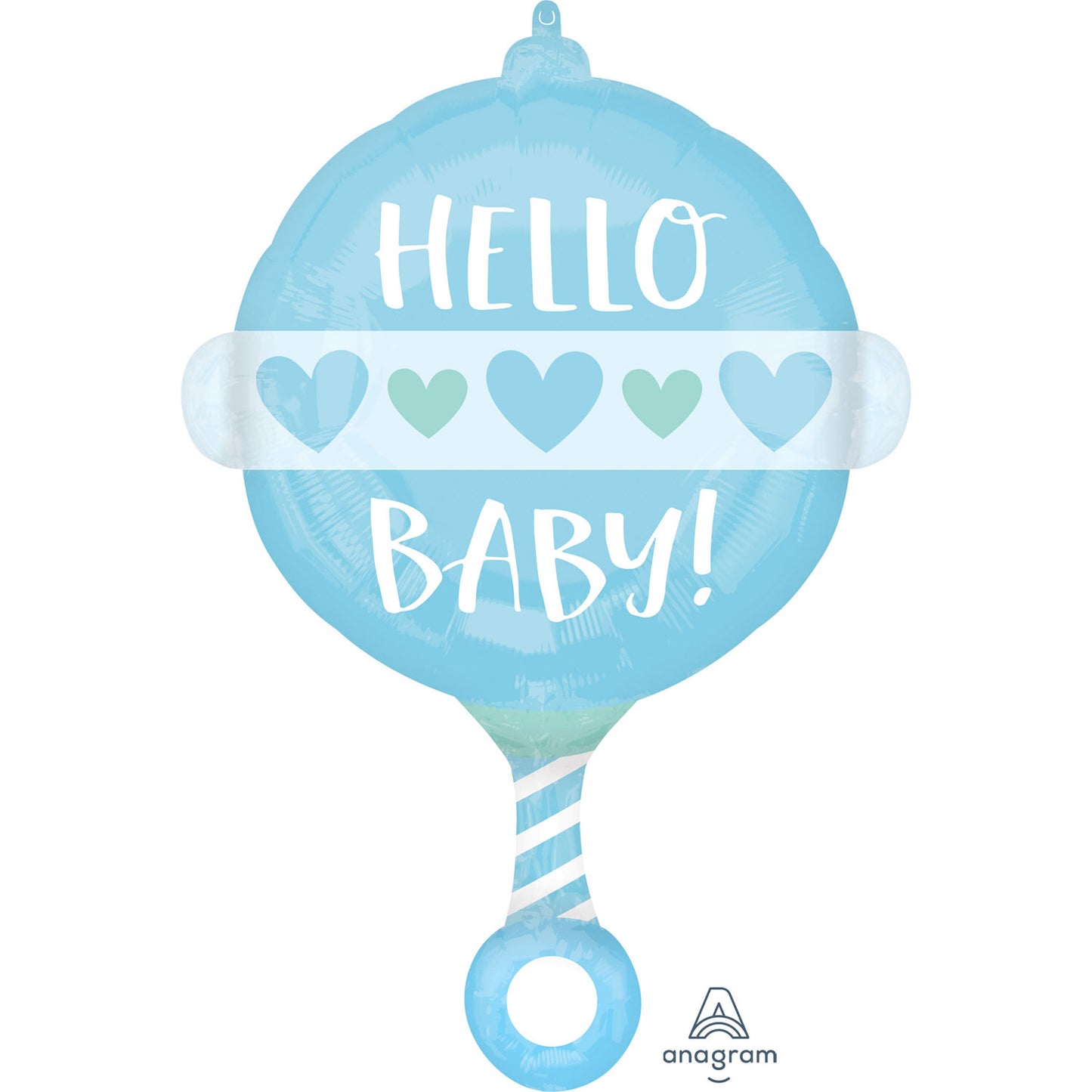 Baby Boy Rattle Standard Supershape - (17"x24")