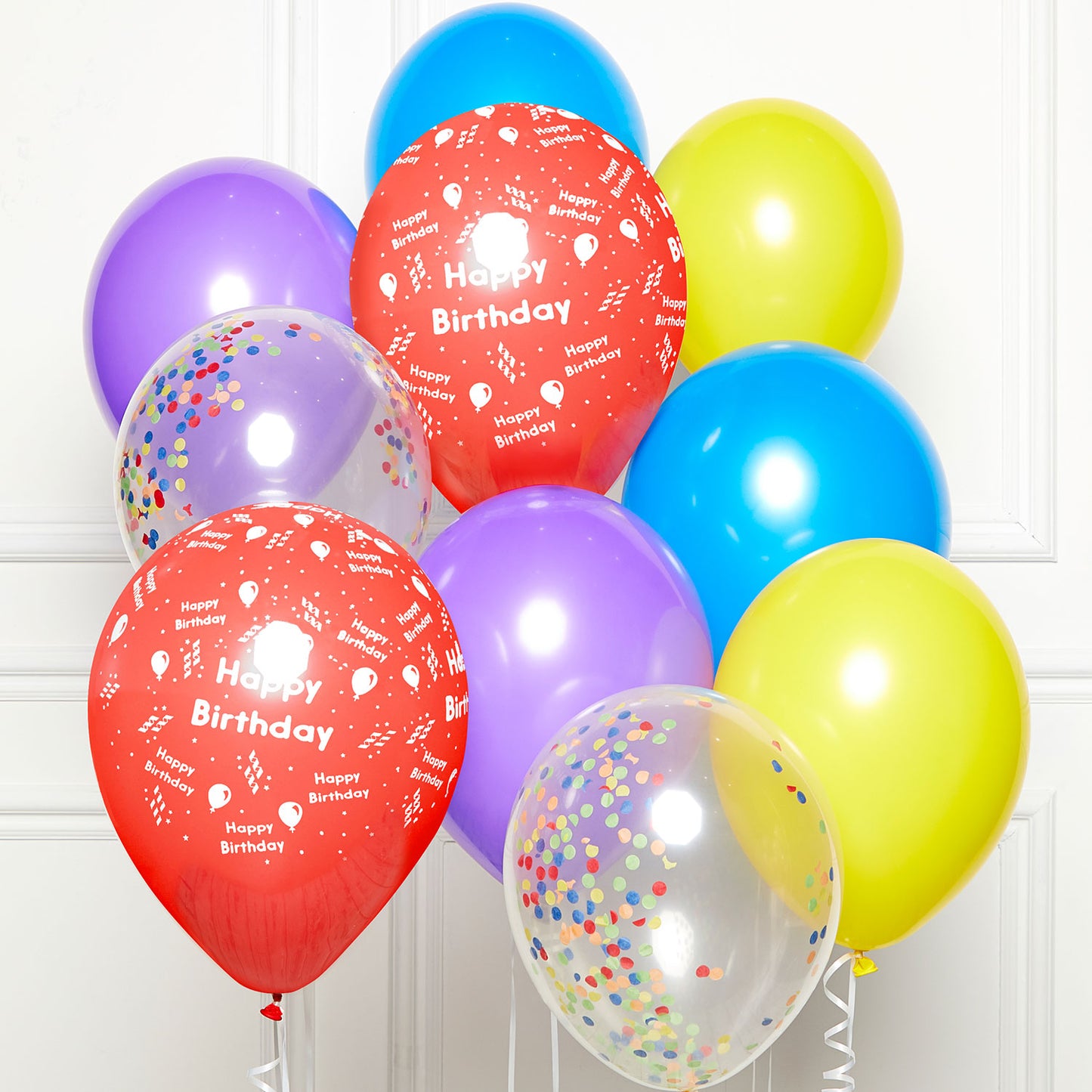 Primary Happy Birthday DIY Latex Balloon Kits 11"/27cm - 1 PKG/10
