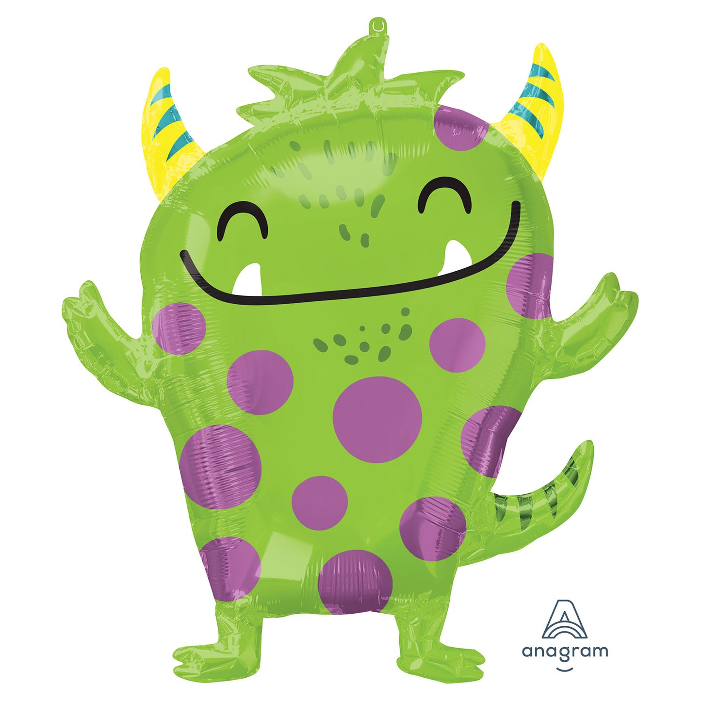 Happy Monster SuperShape XL Balloons - (26"x29") Foil