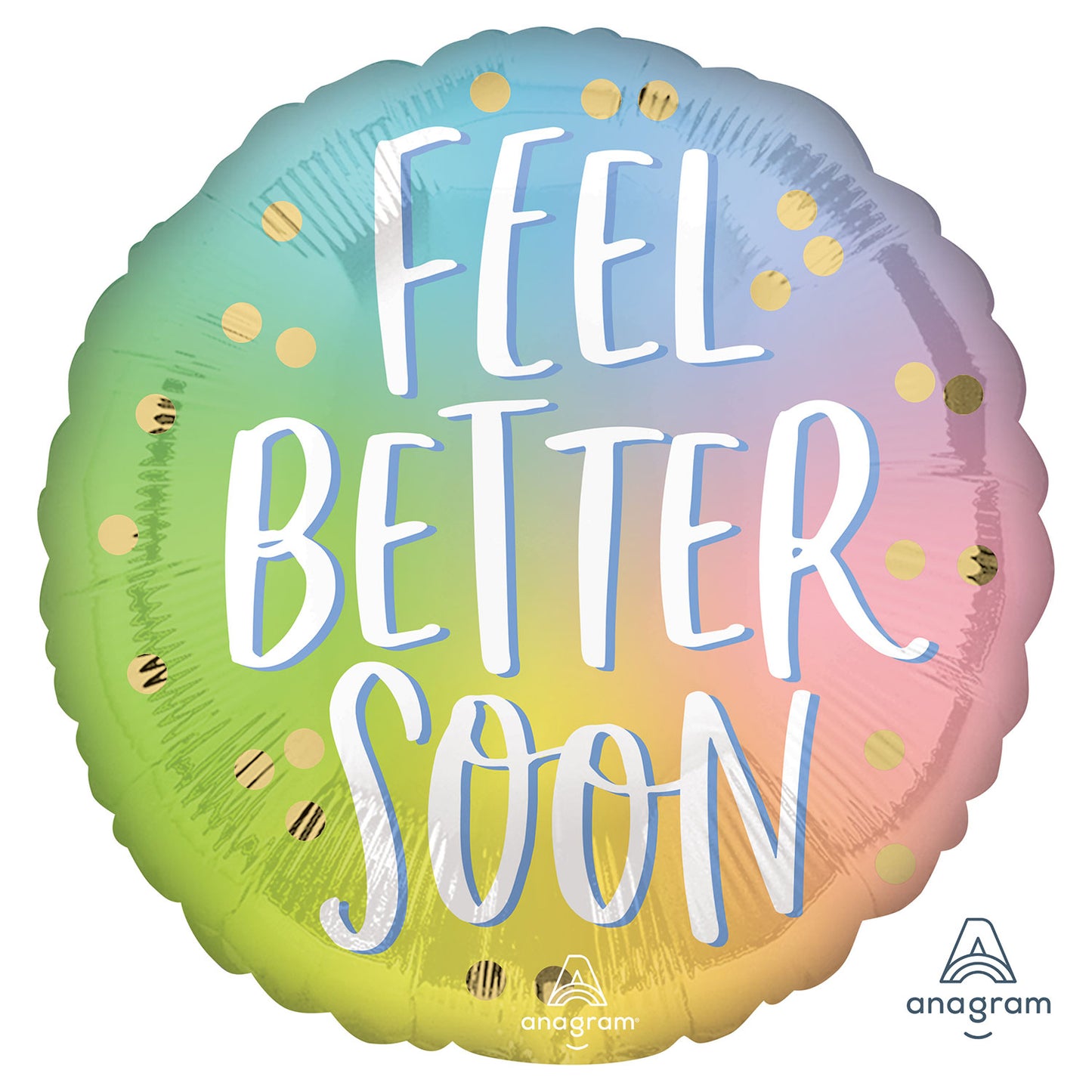 Feel Better Soon Ombre Balloon - 18" Foil