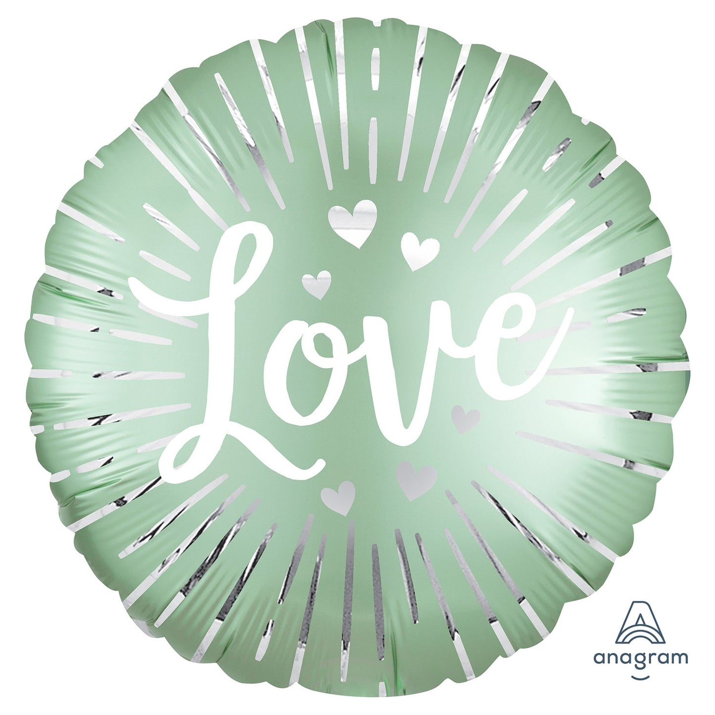 Satin Love Burst Balloon - 18" Foil