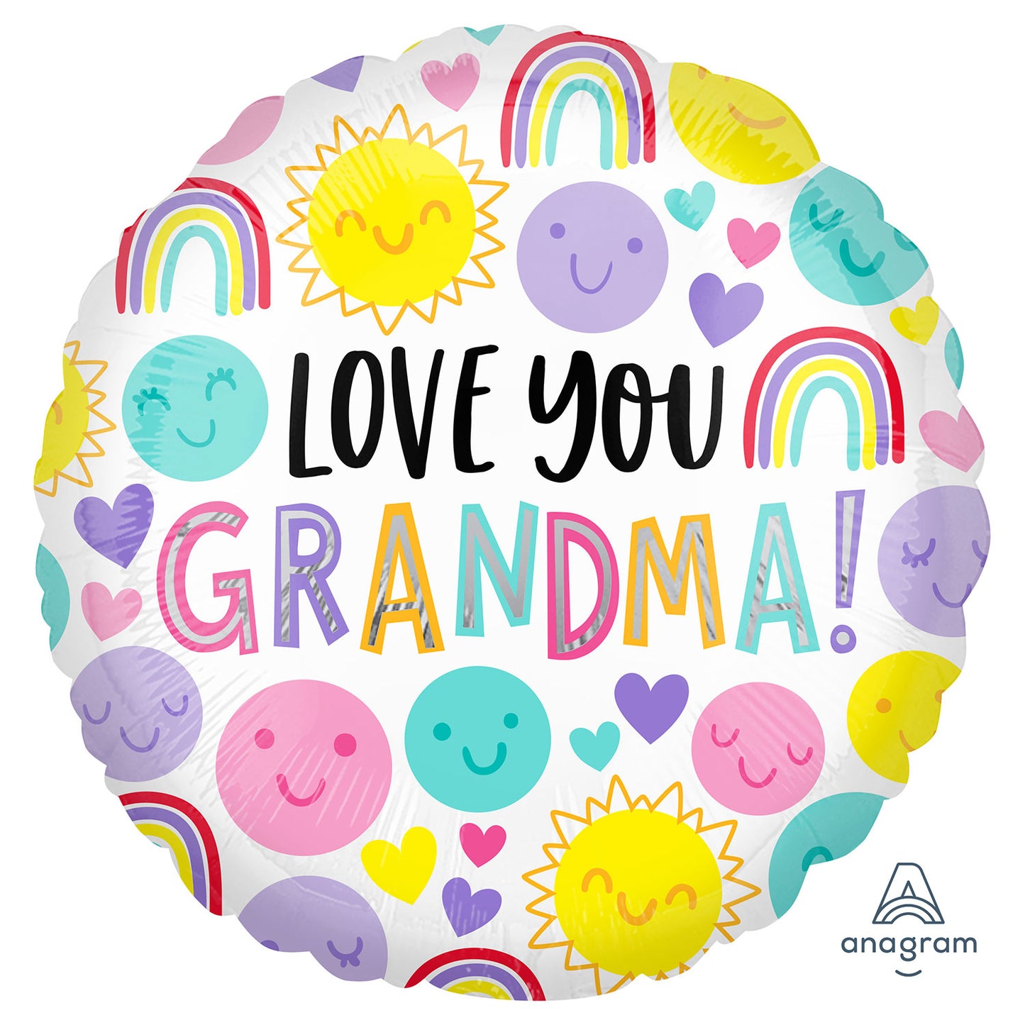 Love You Grandma Balloon - 18" Foil