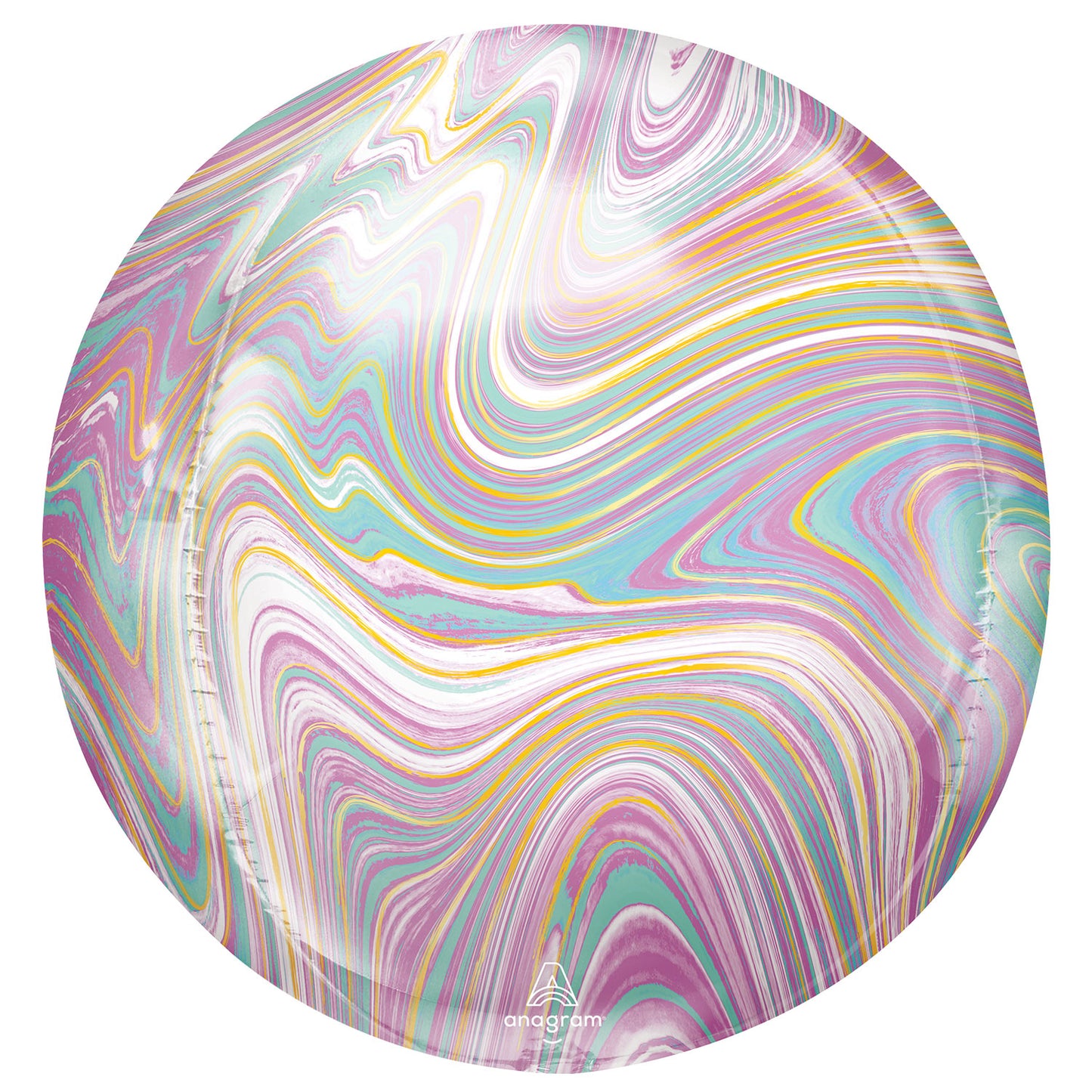 Pastel Marblez Orbz Balloons - (15" x 16") ( 1ct)