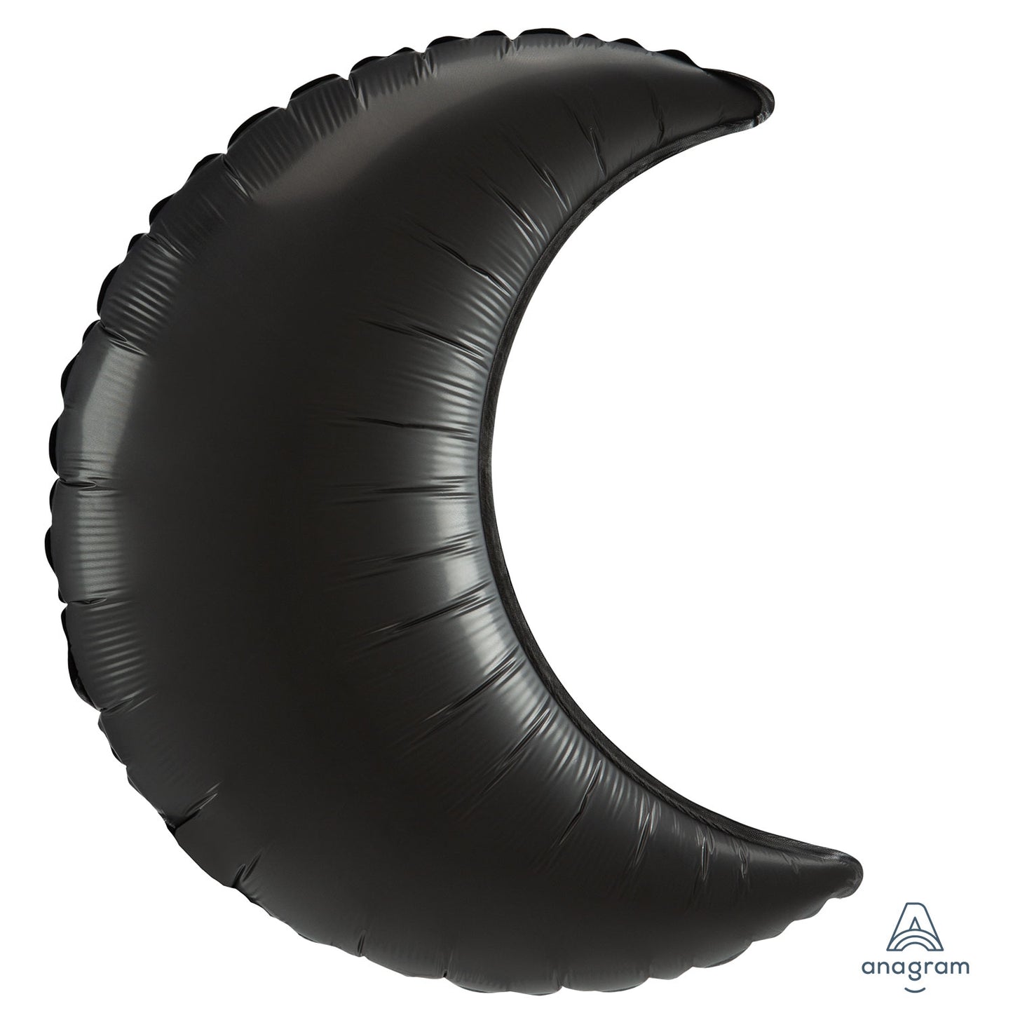 Onyx Black Satin Luxe Crescent Supershape Balloon - 26"/53cm Foil (3ct)