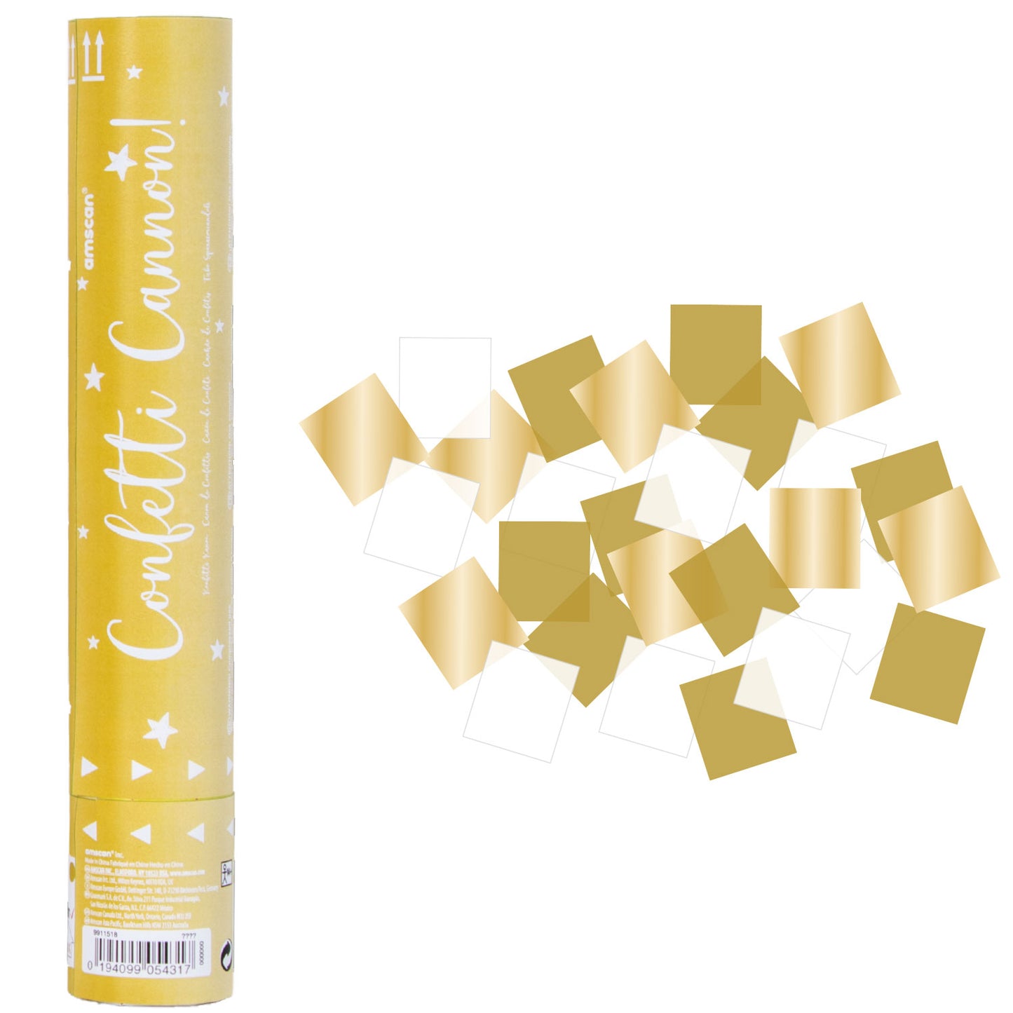Confetti Cannons Gold 24cm - 1 PC