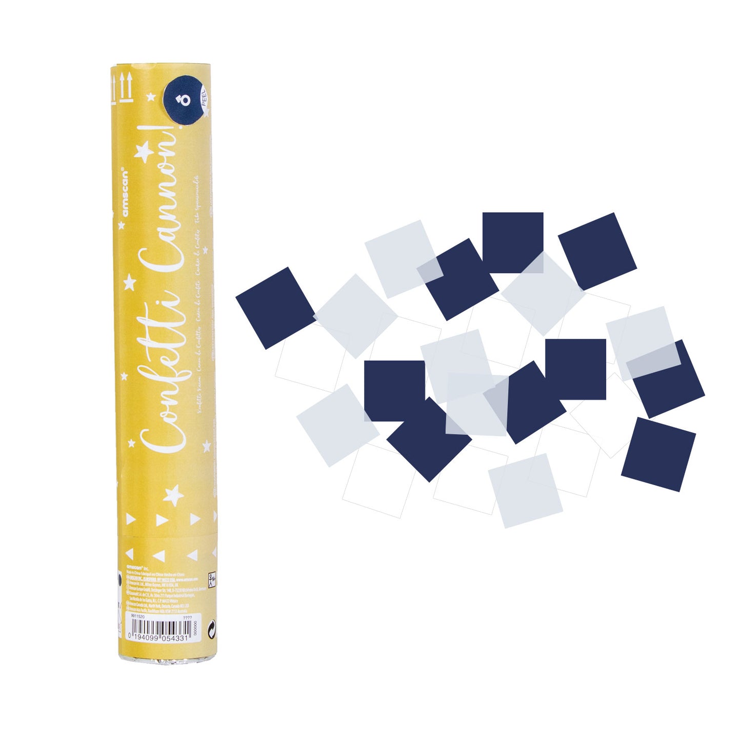 Confetti Cannons Blue 24cm - 1 PC