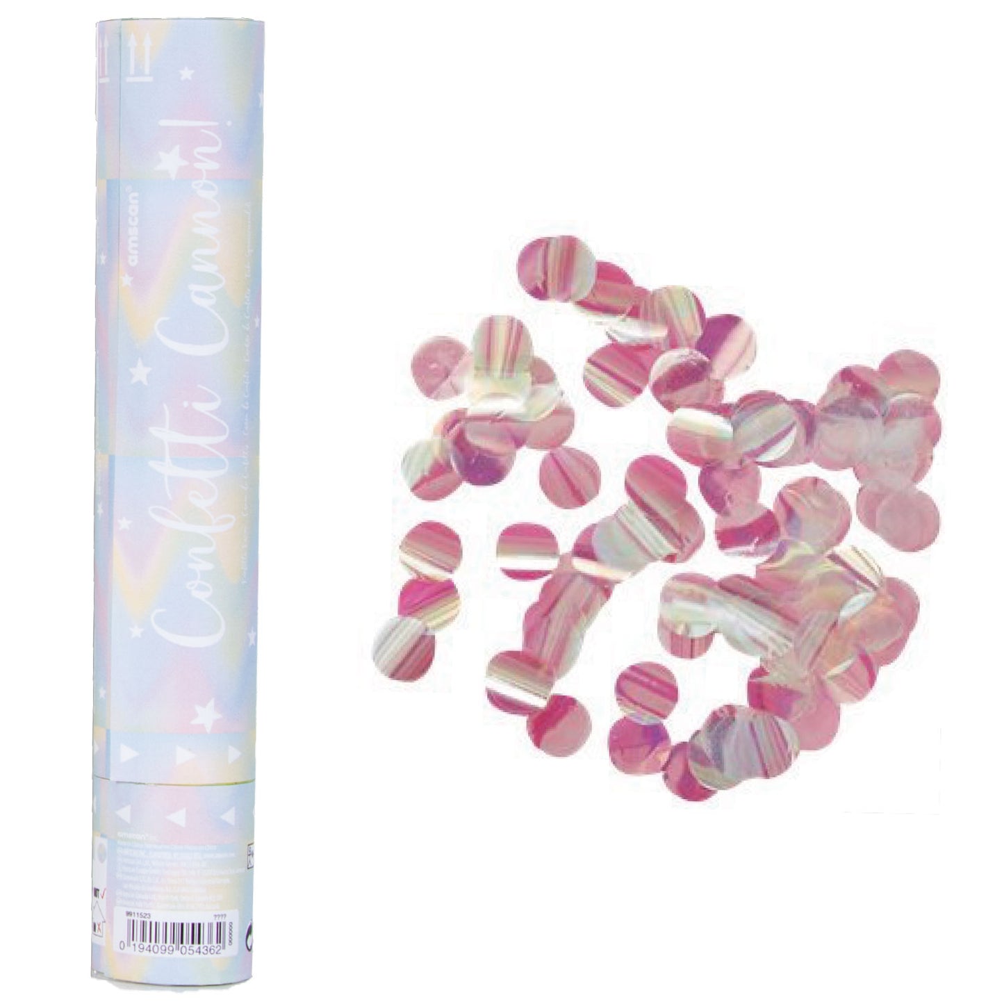 Confetti Cannons Iridescent 24cm - 1 PC