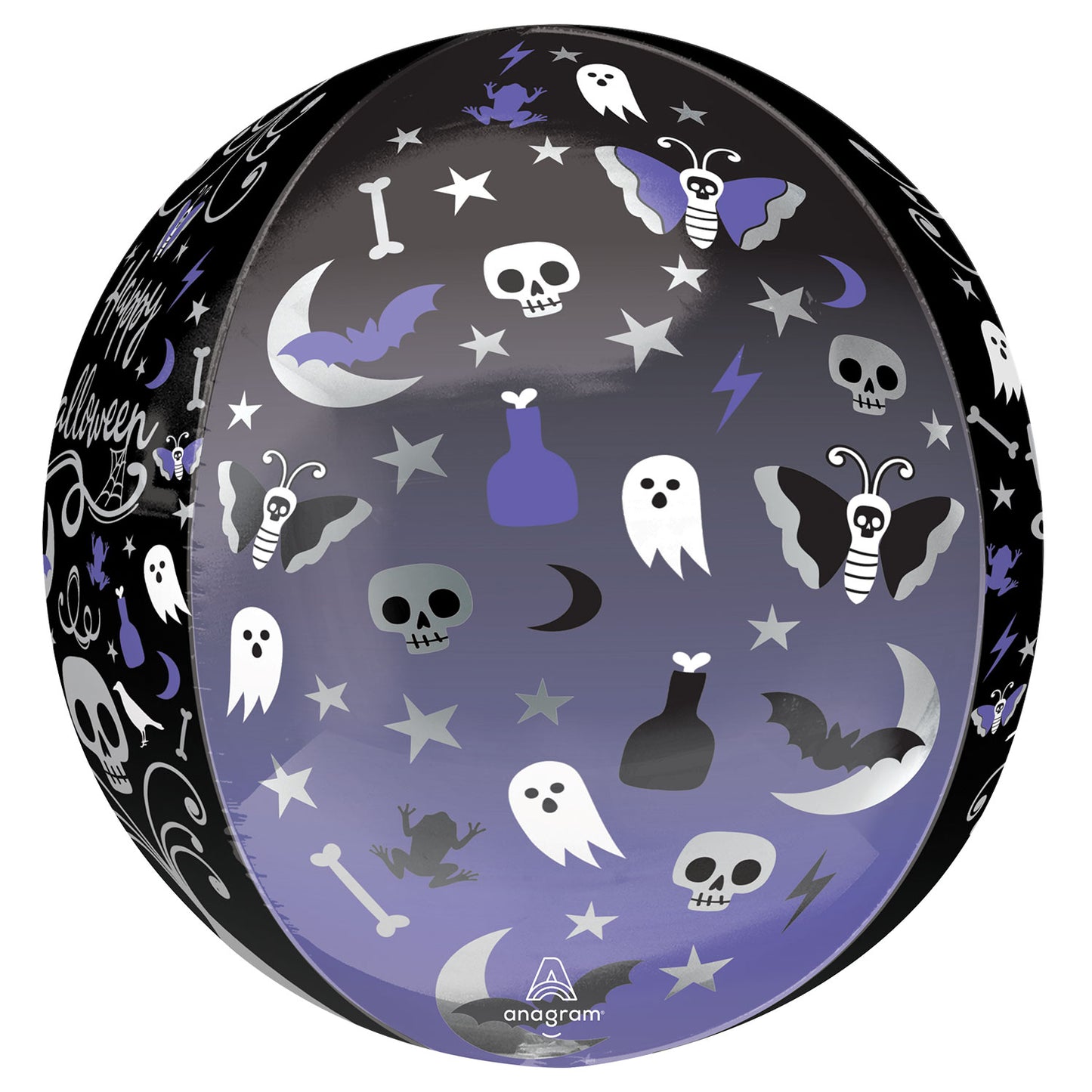 Moonlight Halloween Orbz - Foil 15"/38cm x 16"/40cm