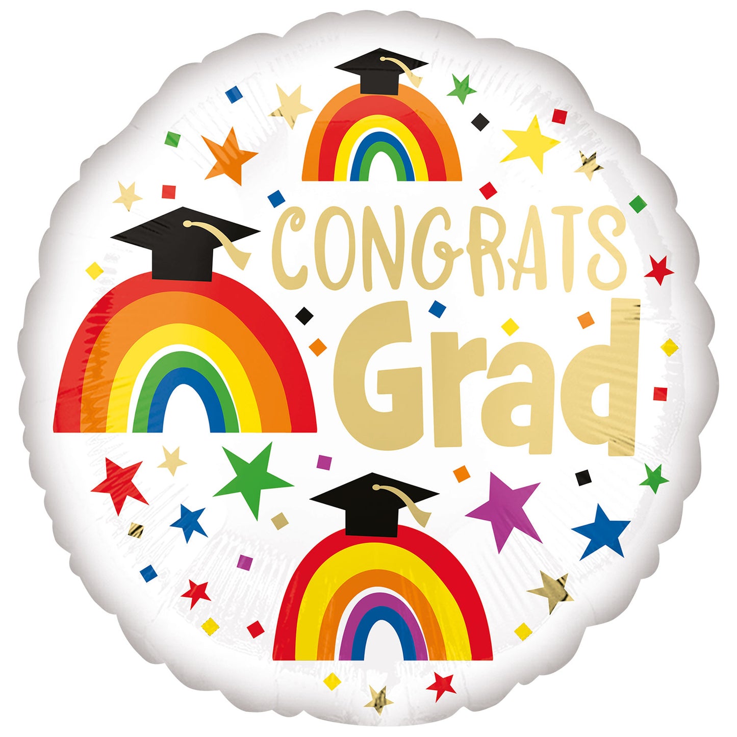 Grad Rainbow Standard Balloon - 18" Foil